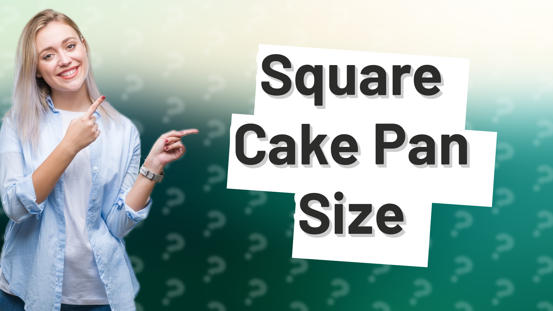Square Cake Pan Size