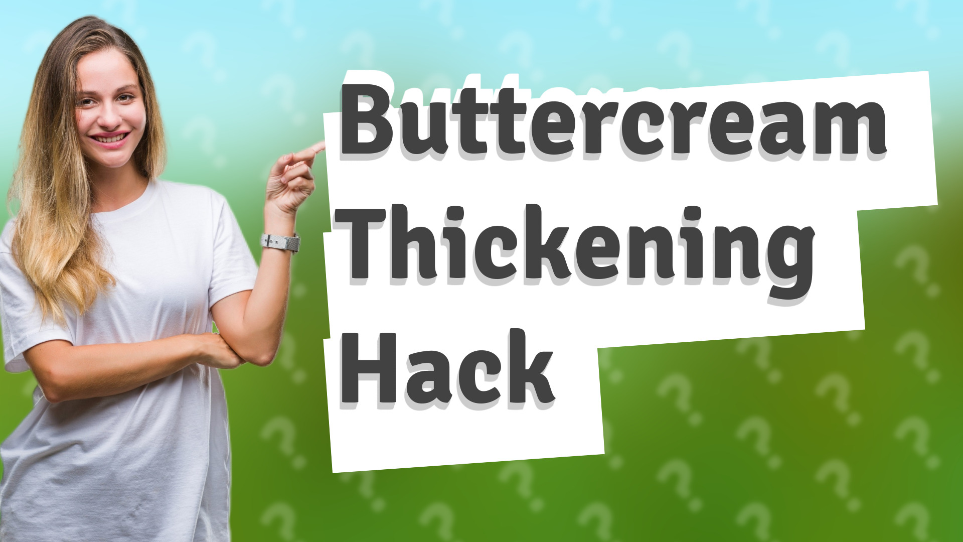 Buttercream Thickening Hack