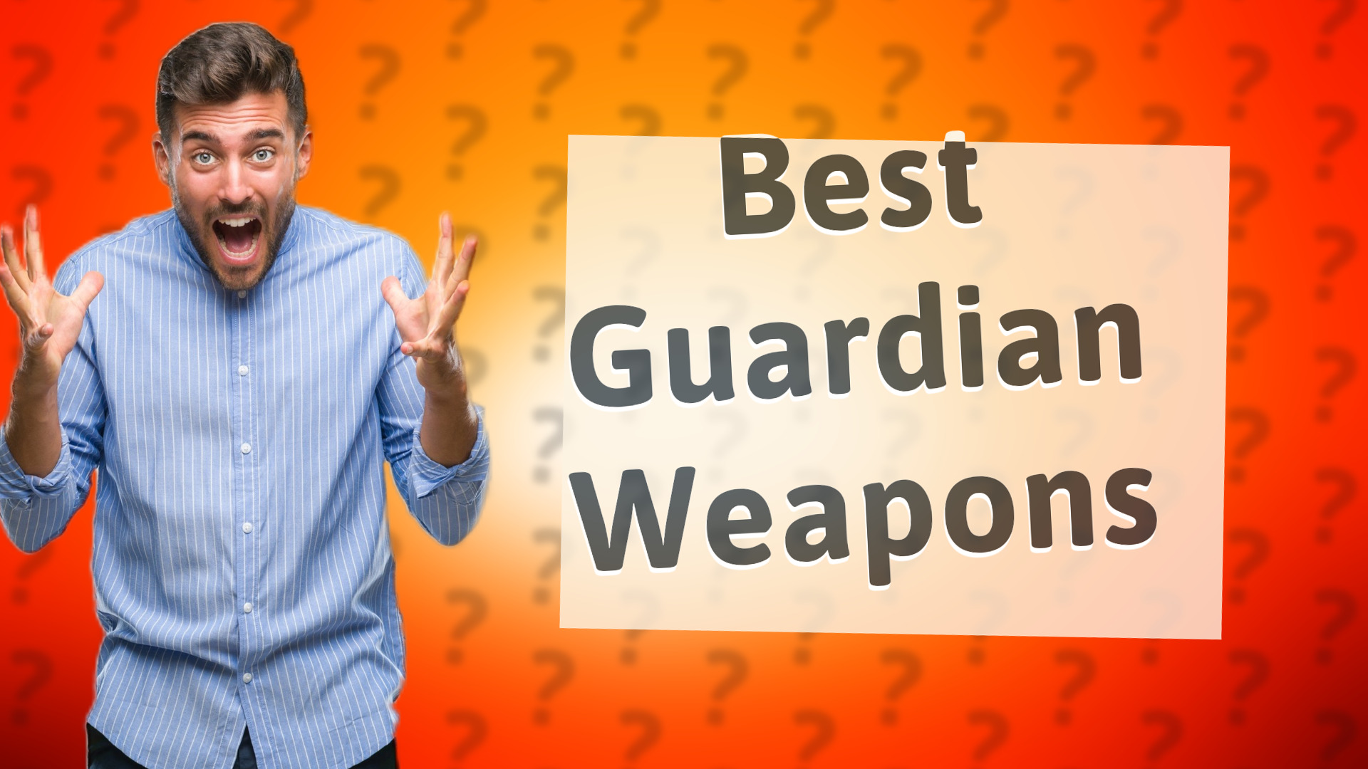 Best Guardian Weapons