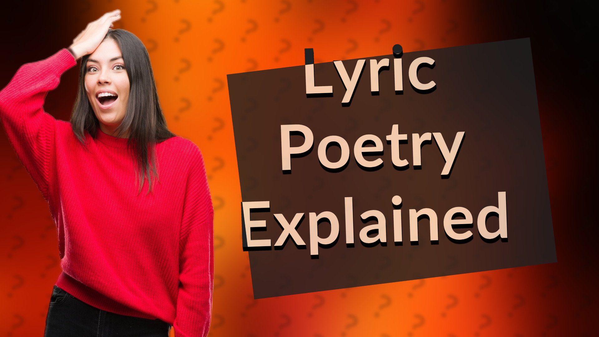 Lyric Poetry Explained