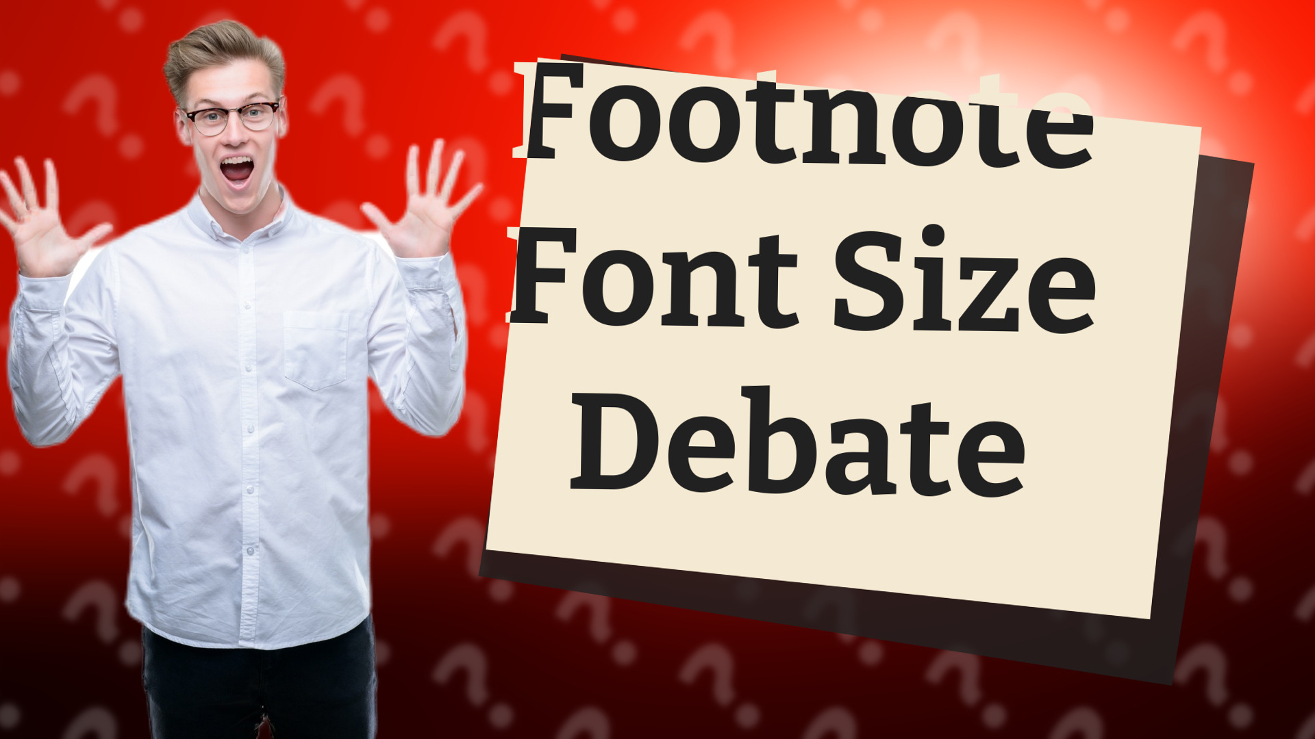 Footnote Font Size Debate