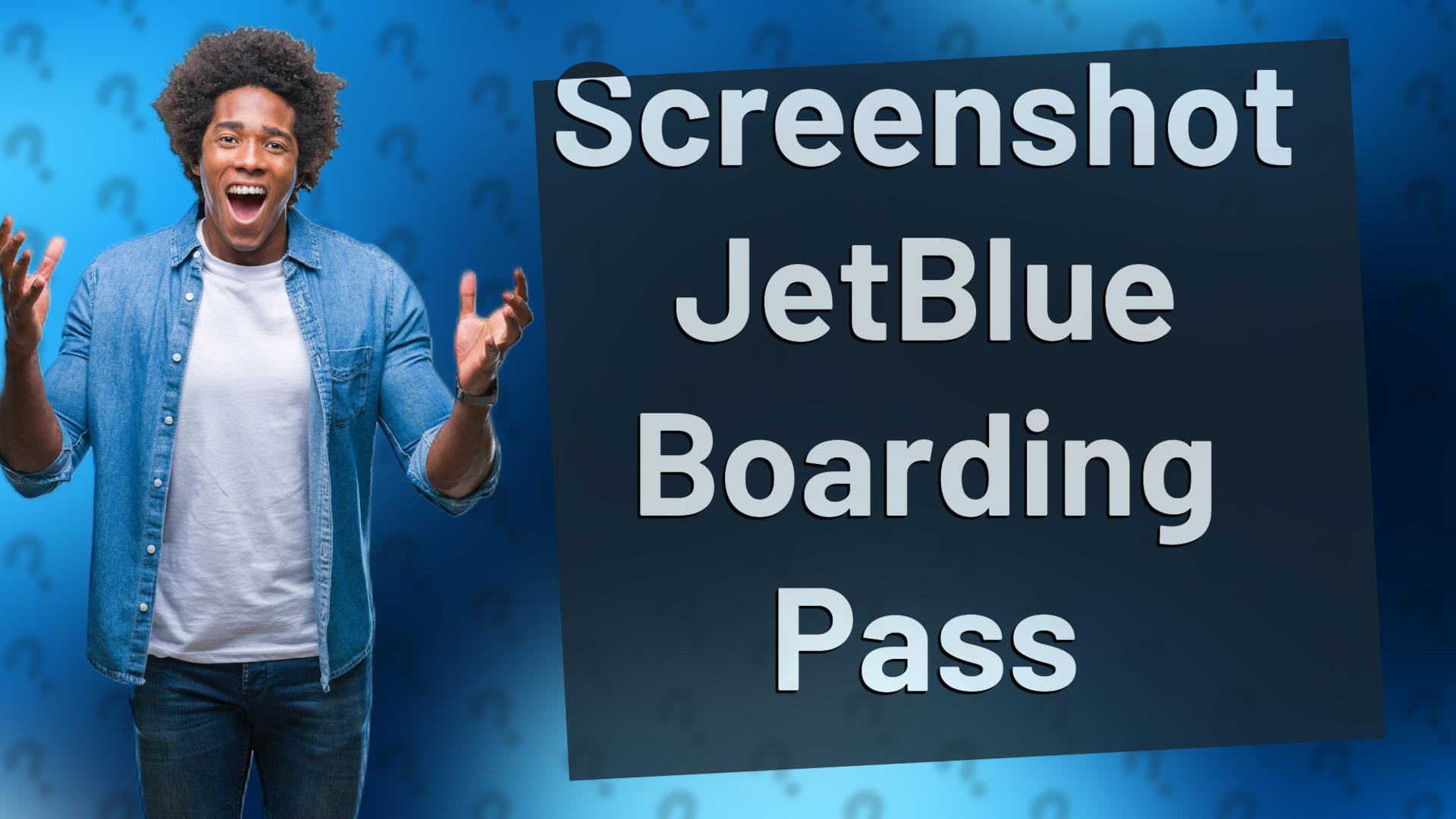 Screenshot JetBlue Boarding Pass