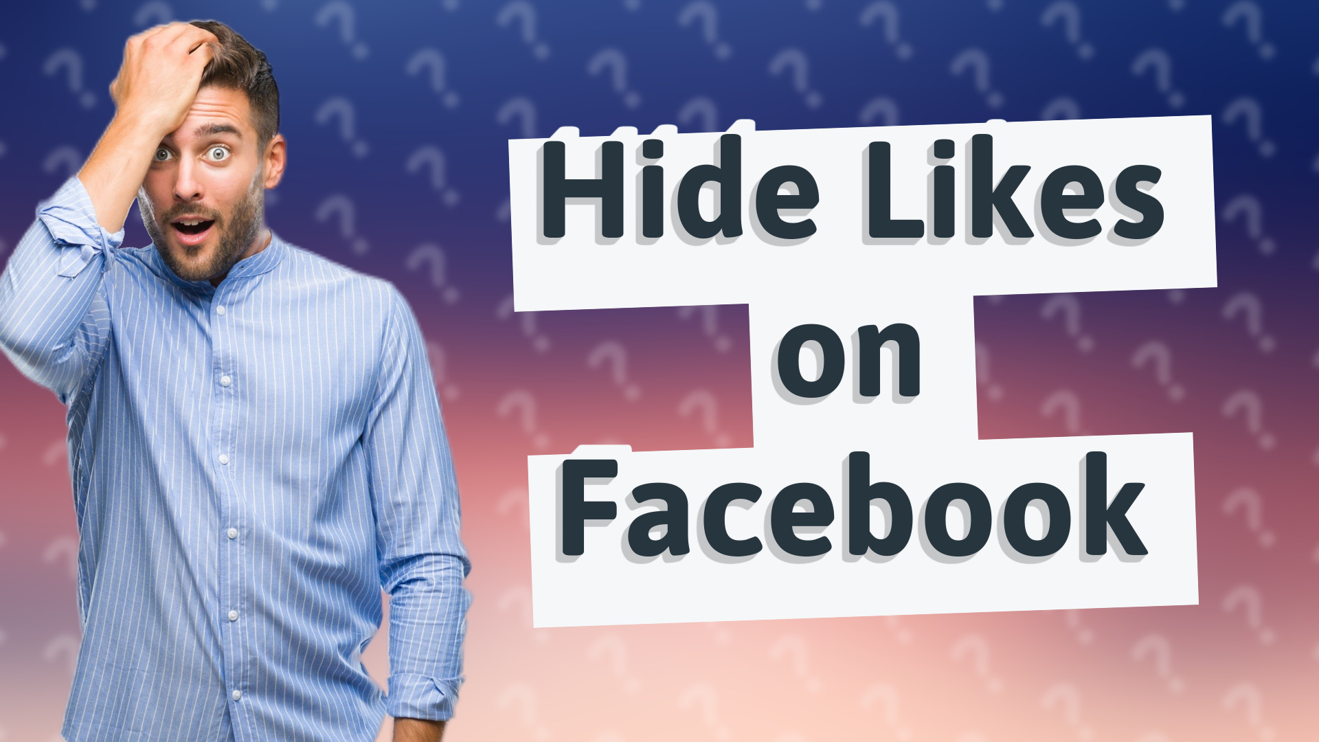 Hide Likes on Facebook