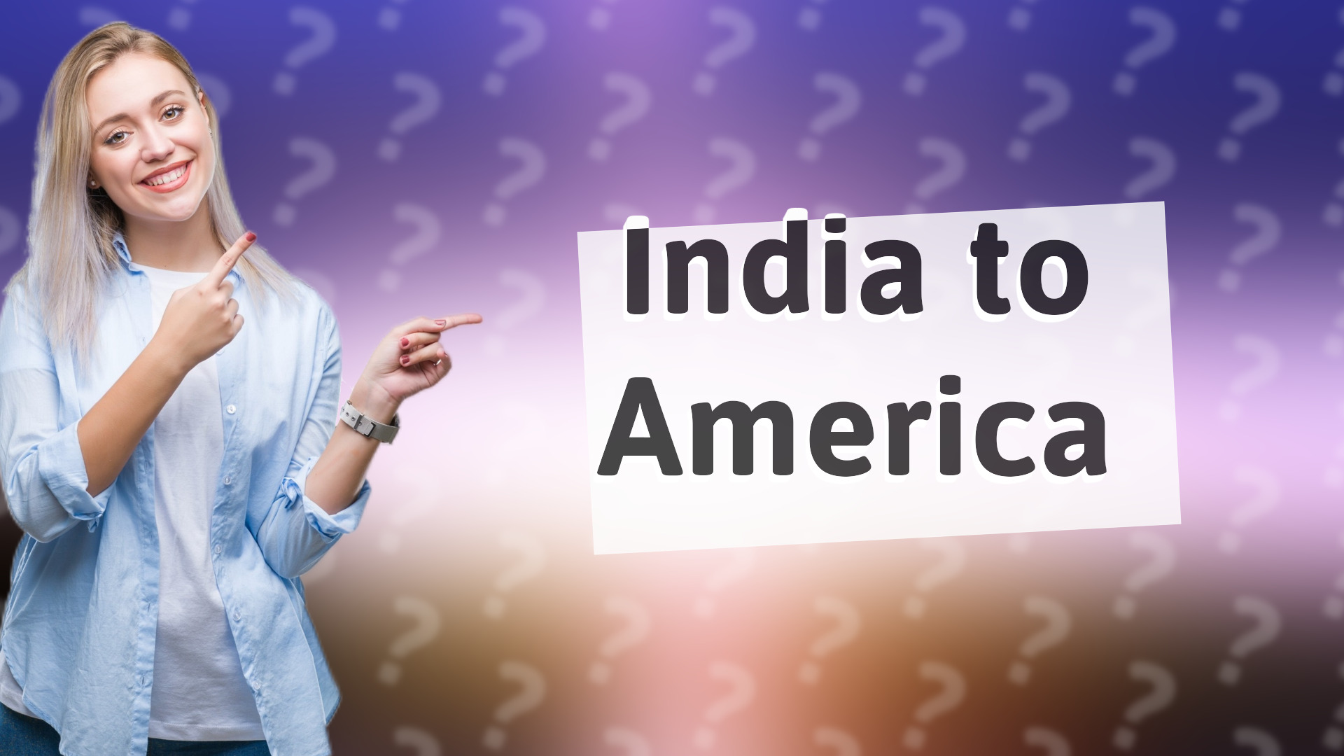 India to America