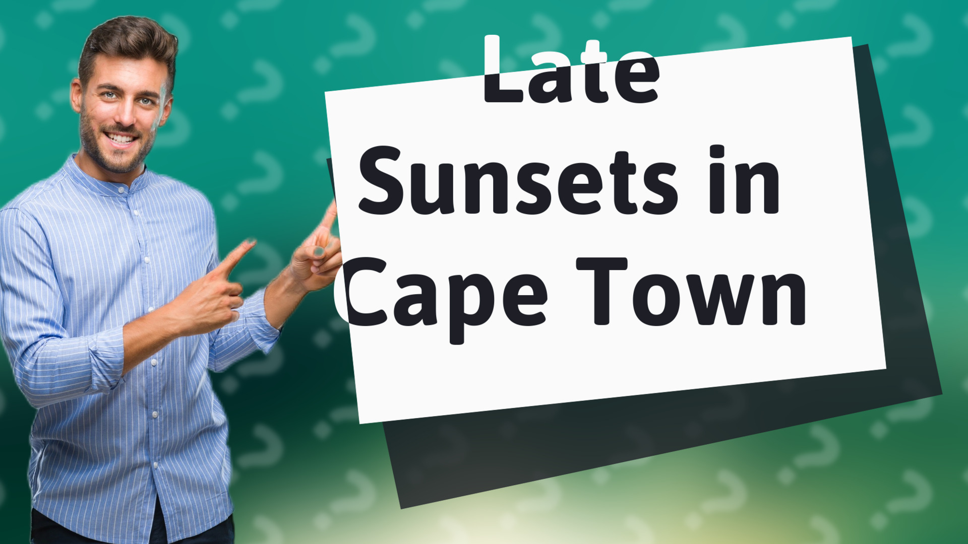 Late Sunsets in Cape Town