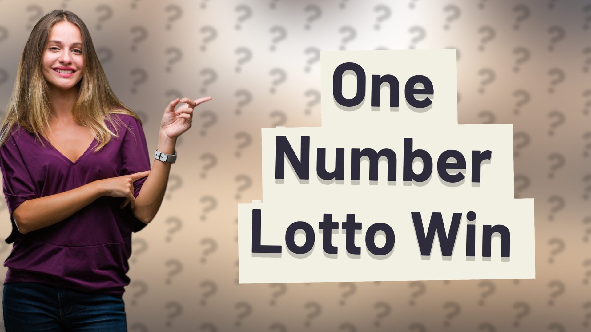 One Number Lotto Win