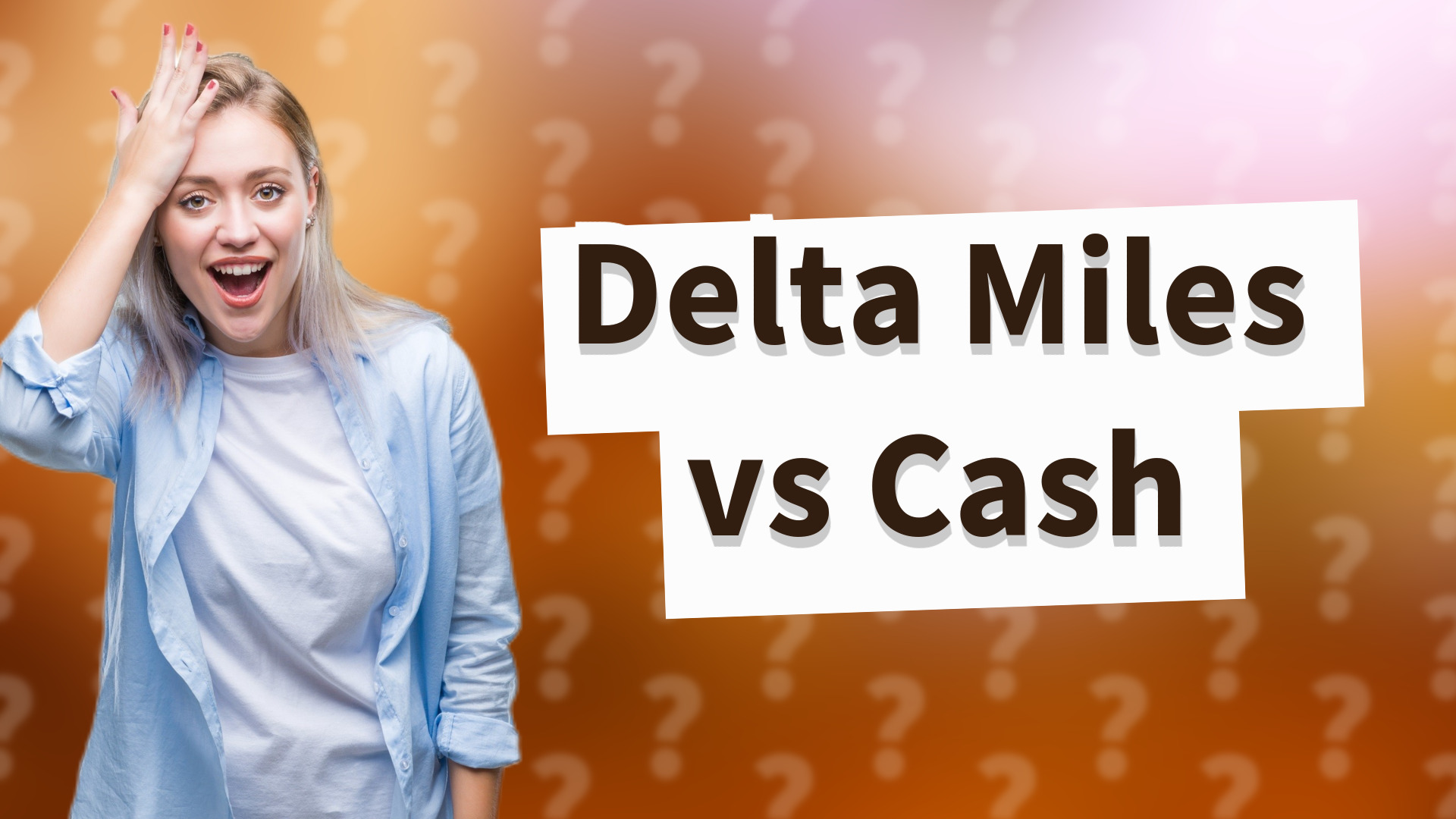 Delta Miles vs Cash