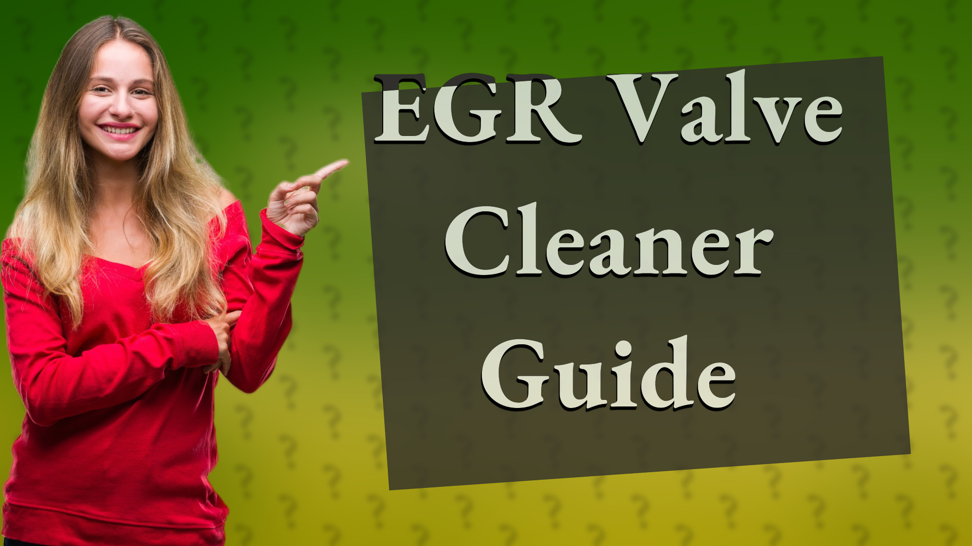 EGR Valve Cleaner Guide