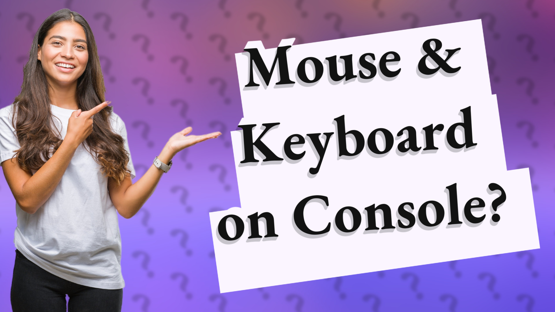 Mouse & Keyboard on Console?