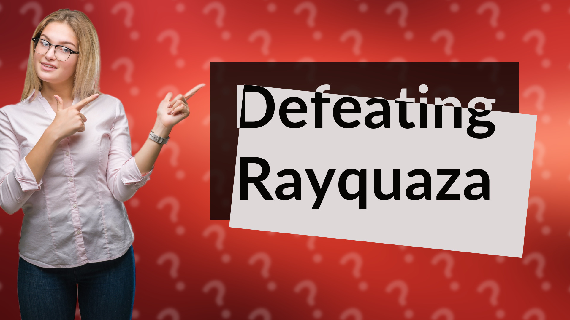Defeating Rayquaza