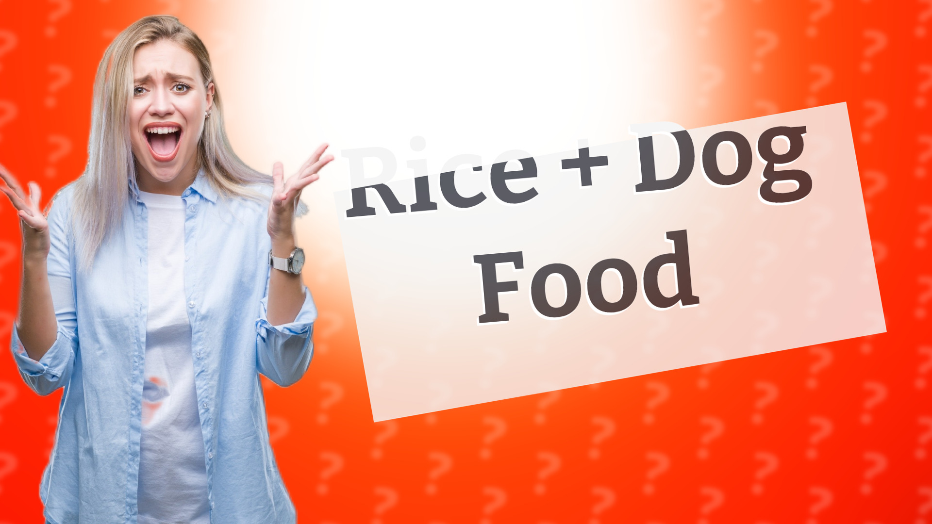 Rice + Dog Food