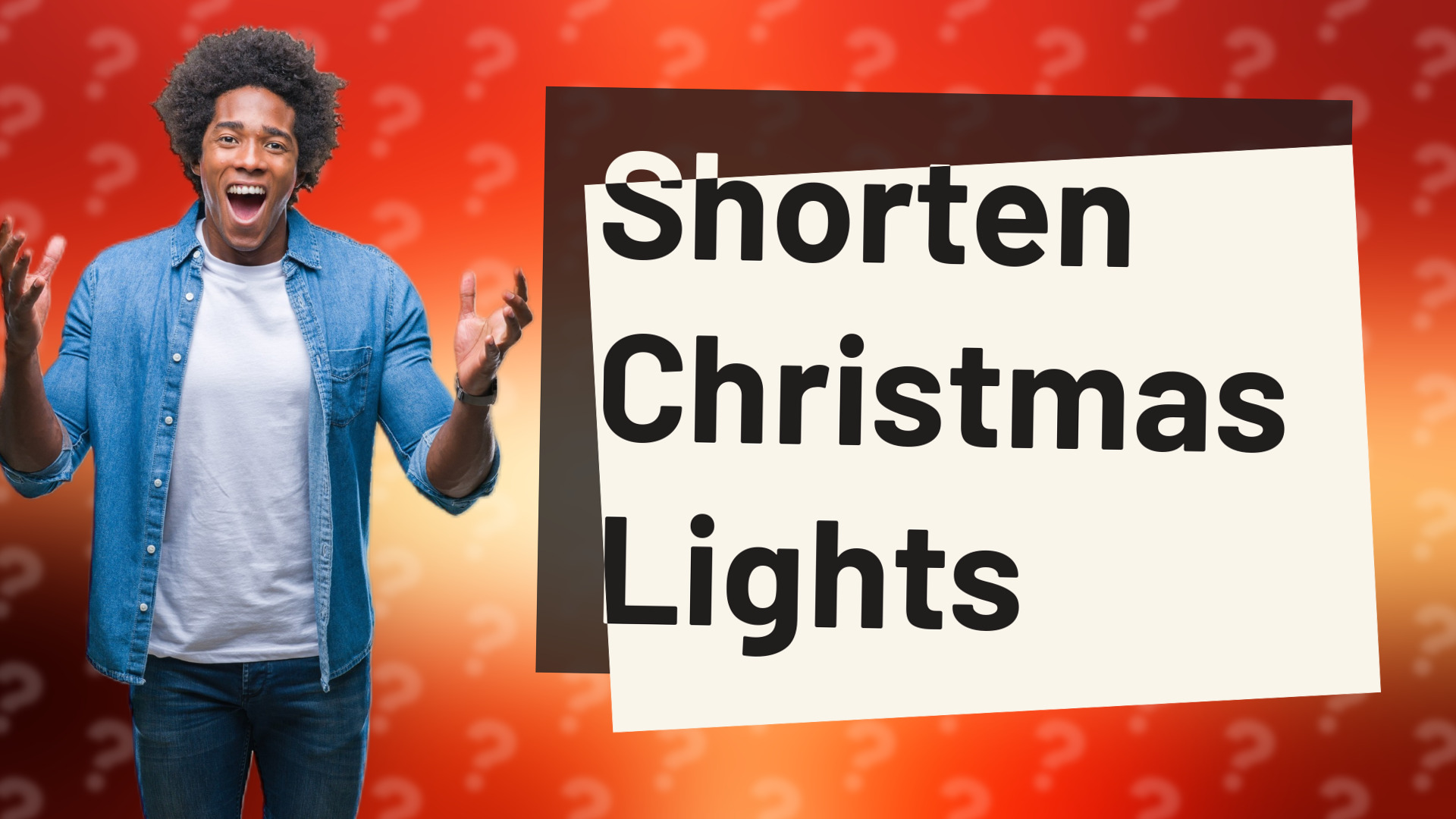Shorten Christmas Lights