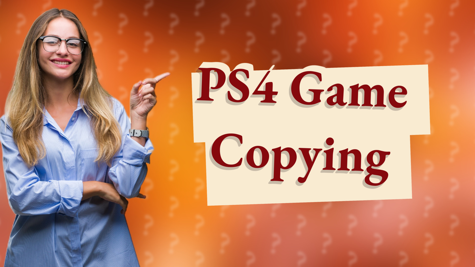 PS4 Game Copying