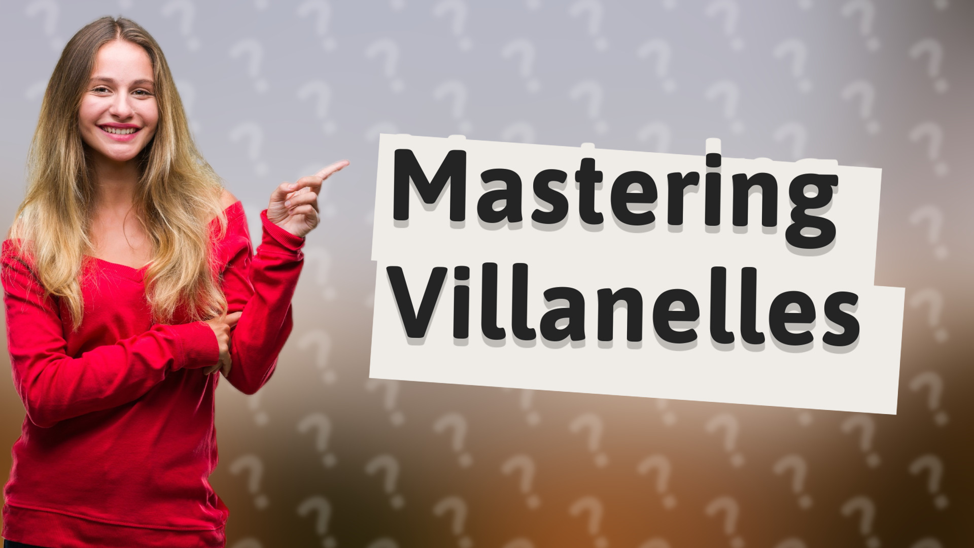 Mastering Villanelles