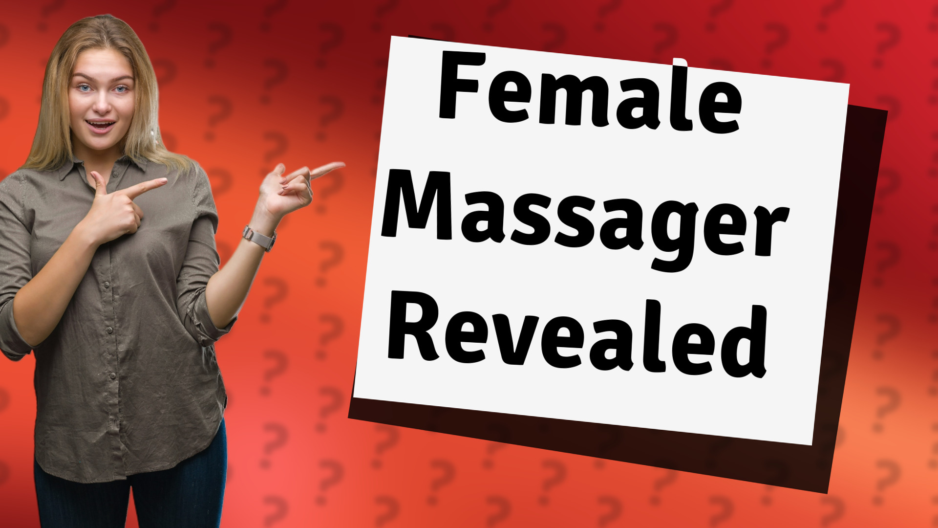 Female Massager Revealed