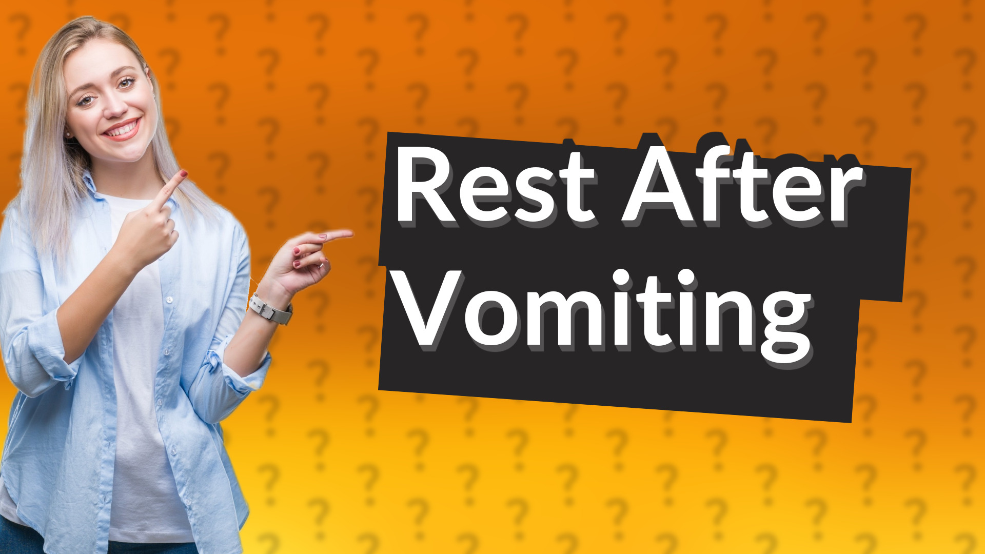 Rest After Vomiting