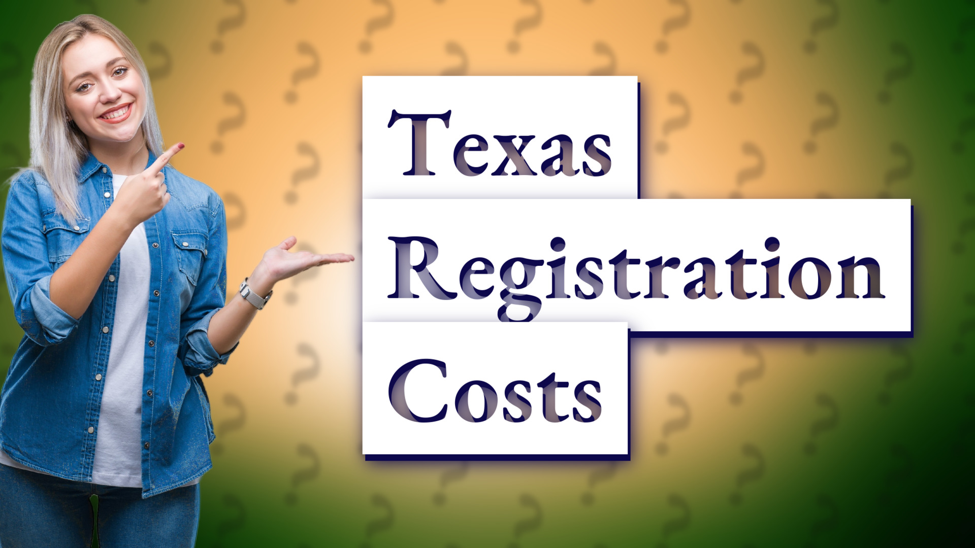 Texas Registration Costs