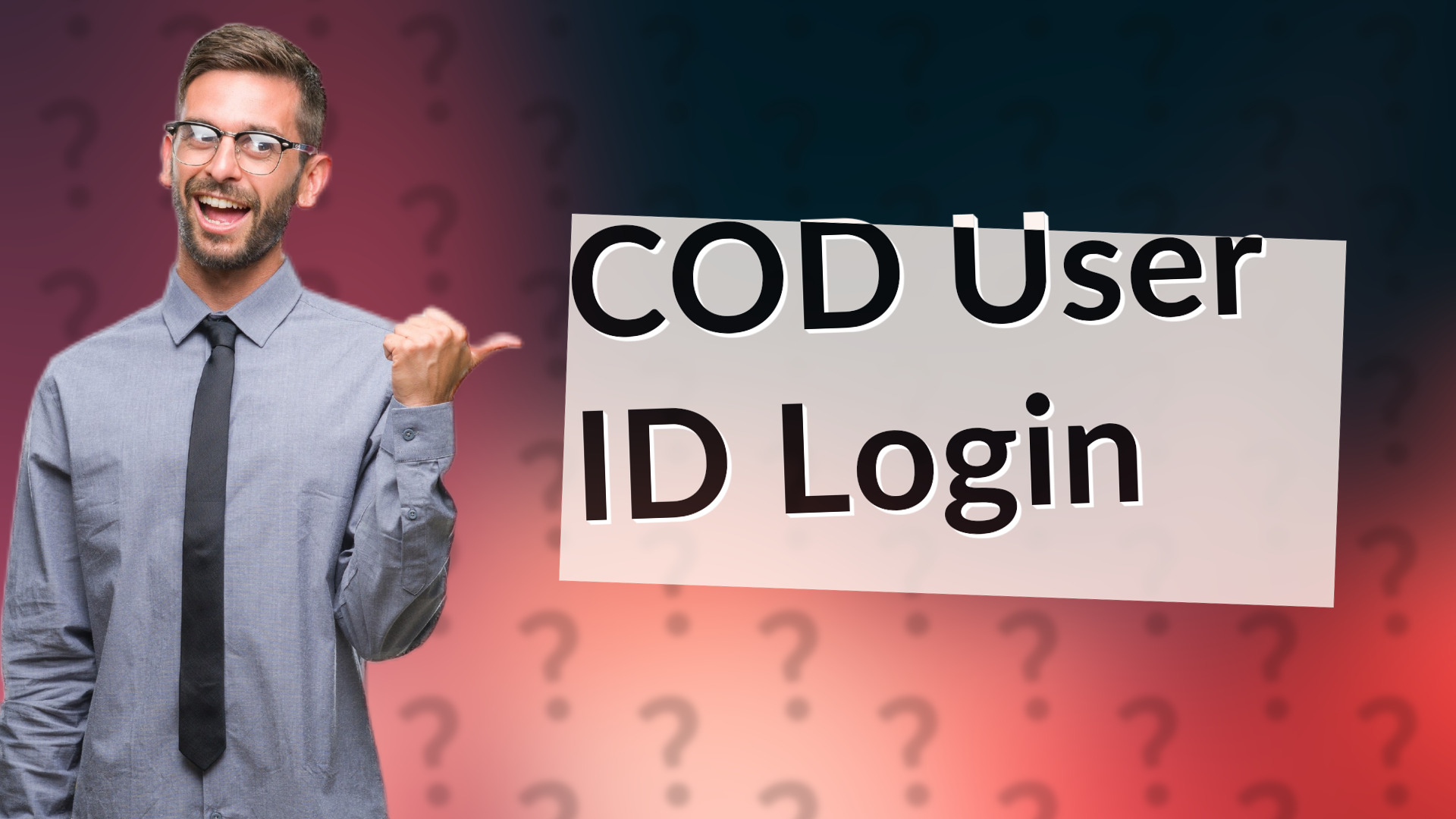 COD User ID Login