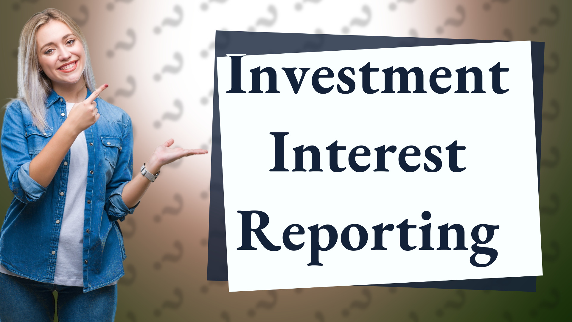 Investment Interest Reporting