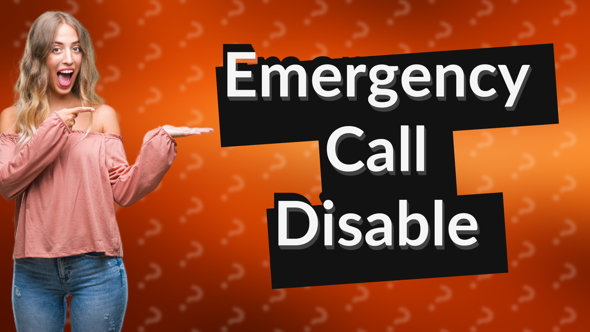 Emergency Call Disable
