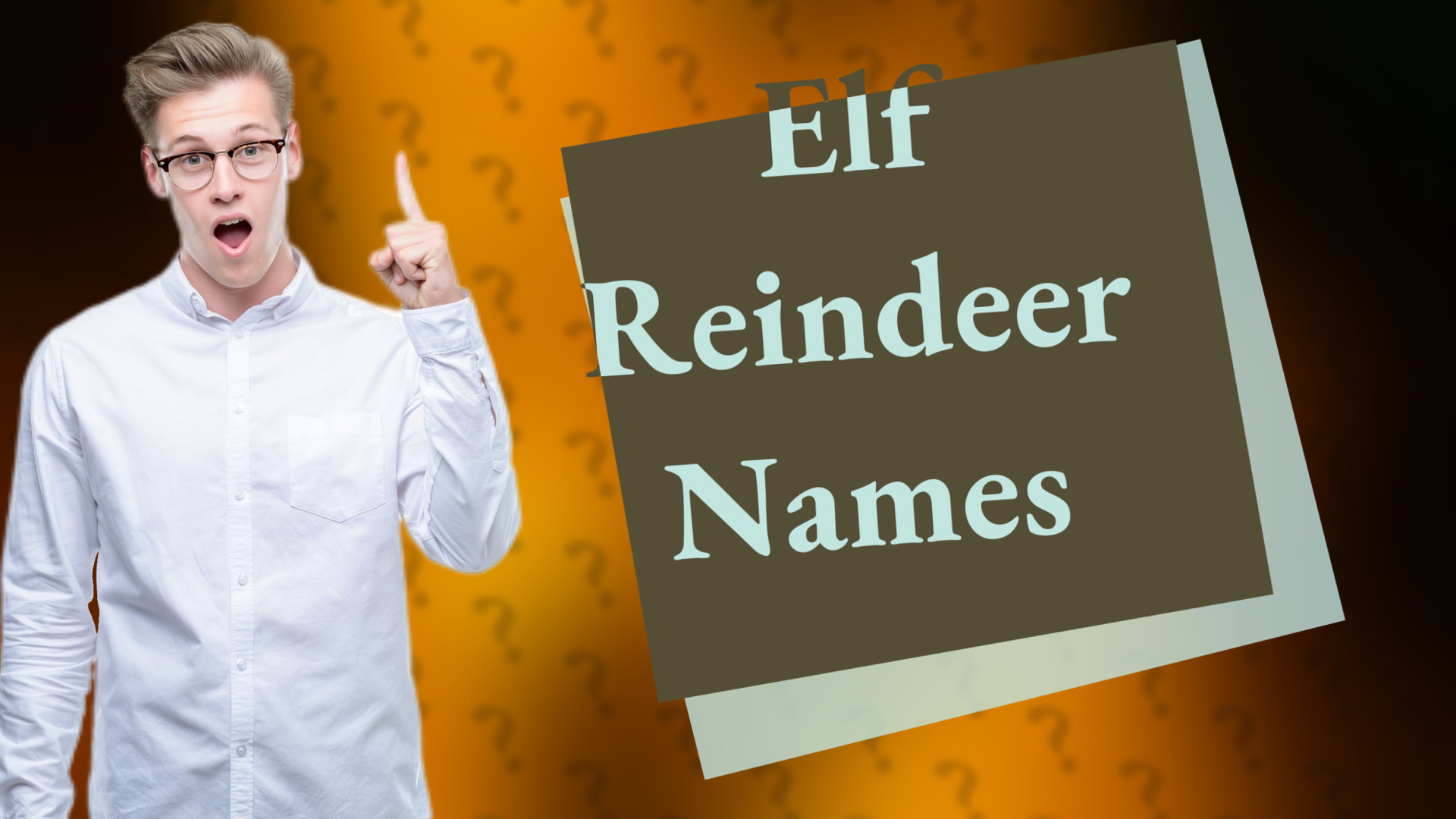 Elf Reindeer Names