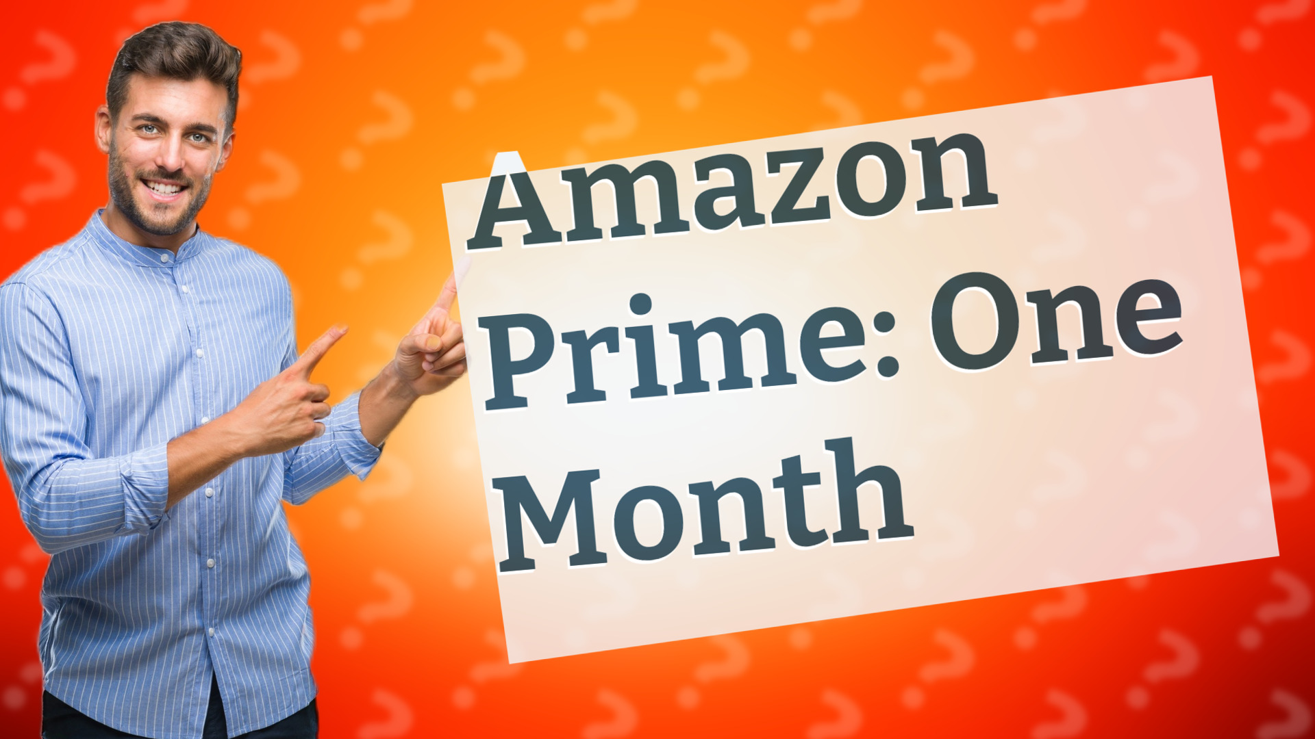 Amazon Prime: One Month