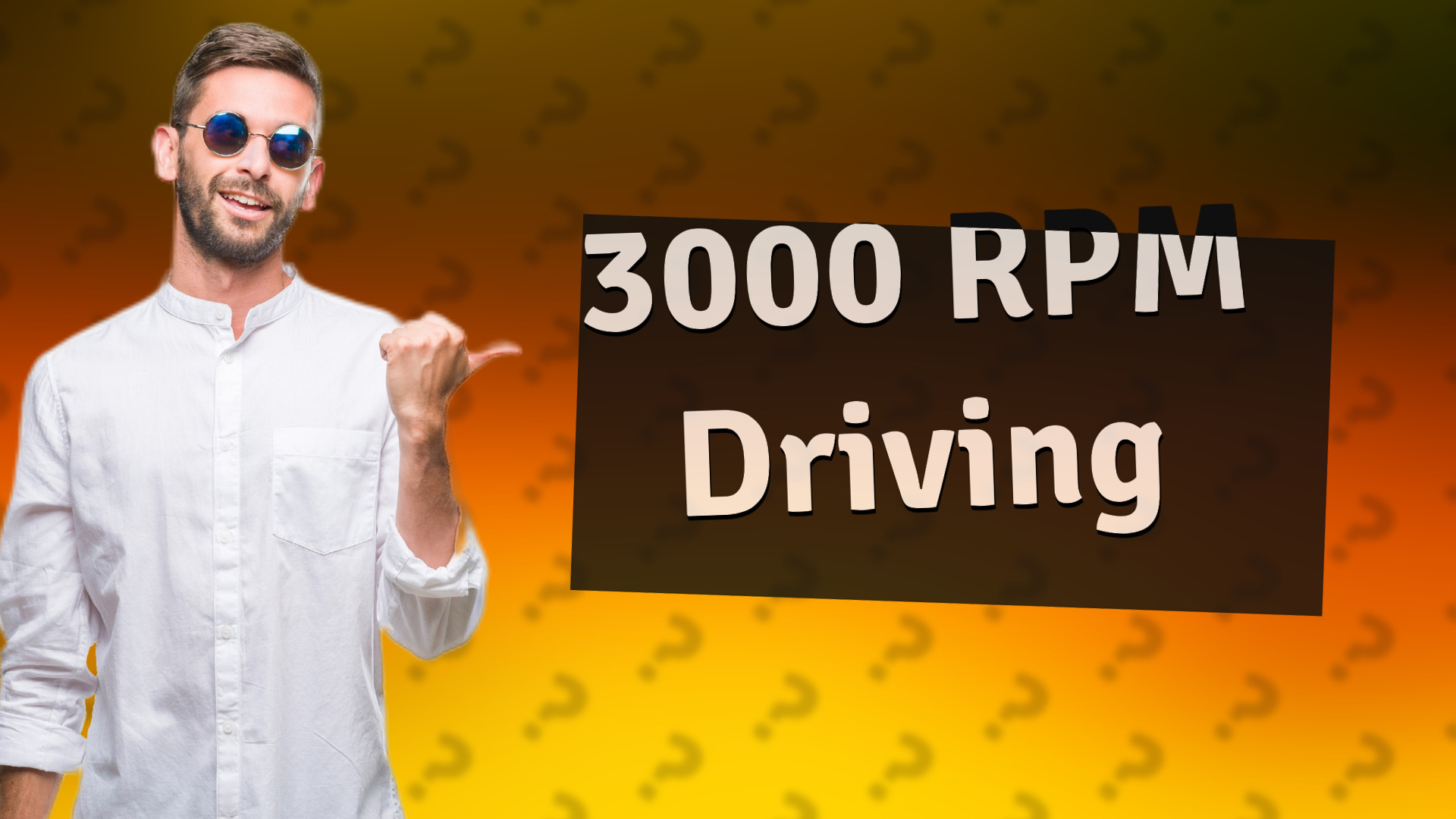 3000 RPM Driving