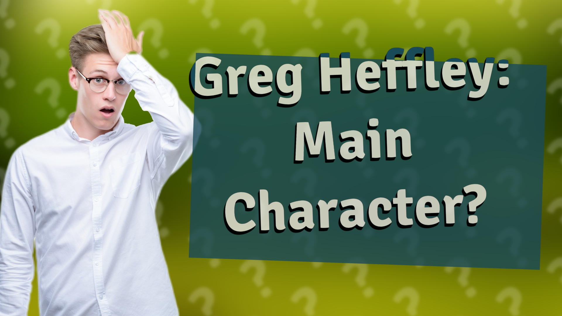 Greg Heffley: Main Character?