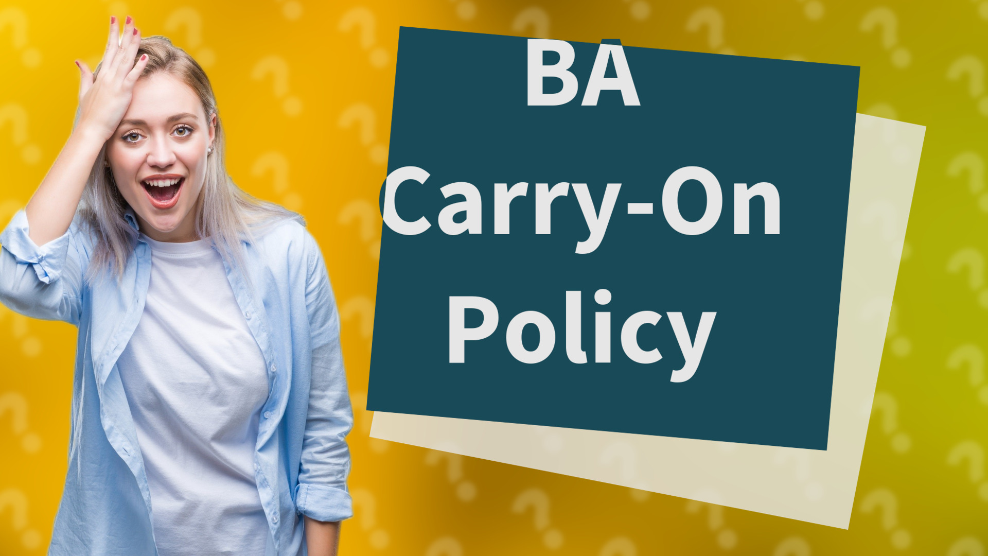 BA Carry-On Policy