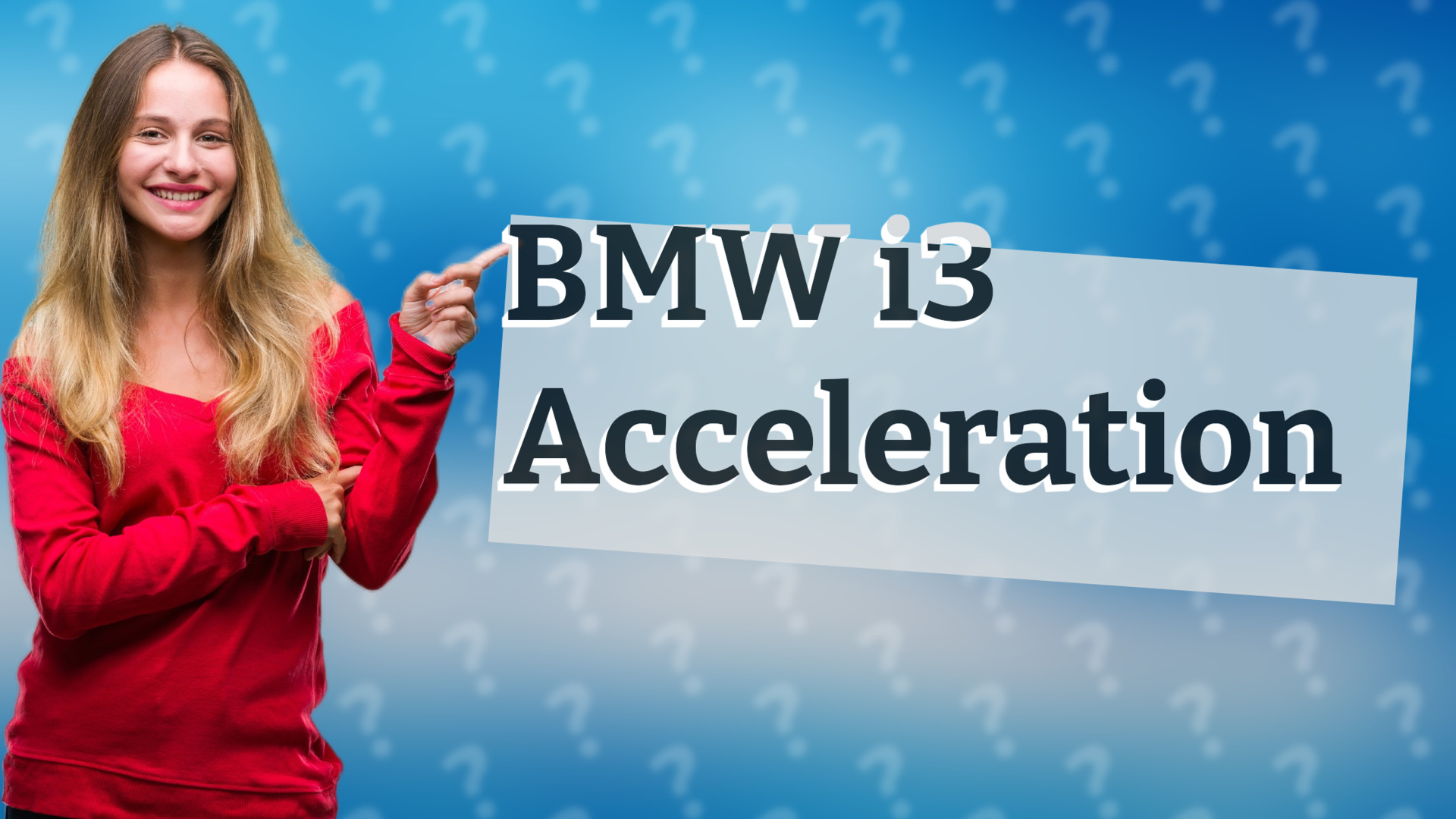 BMW i3 Acceleration