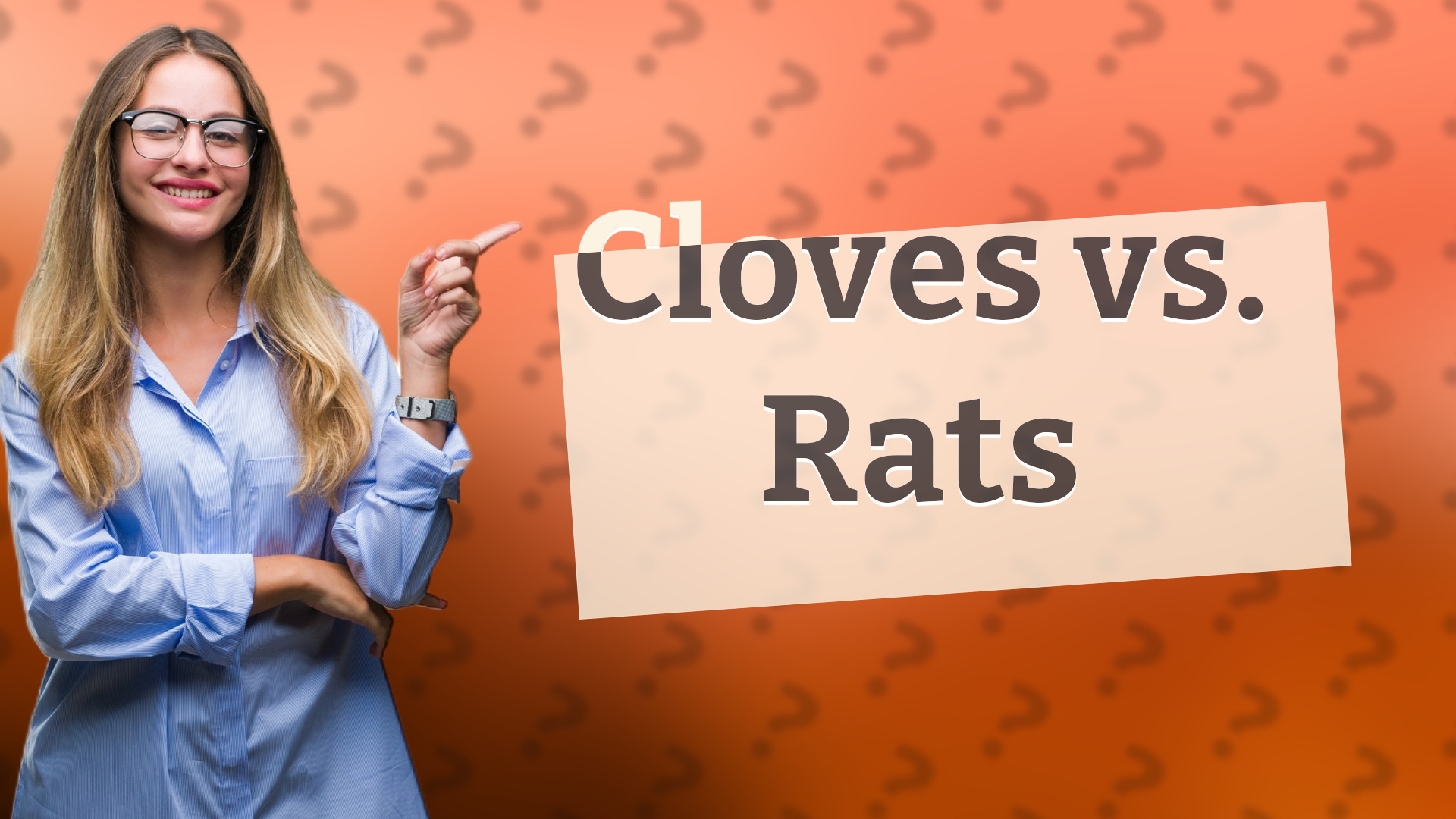 Cloves vs. Rats