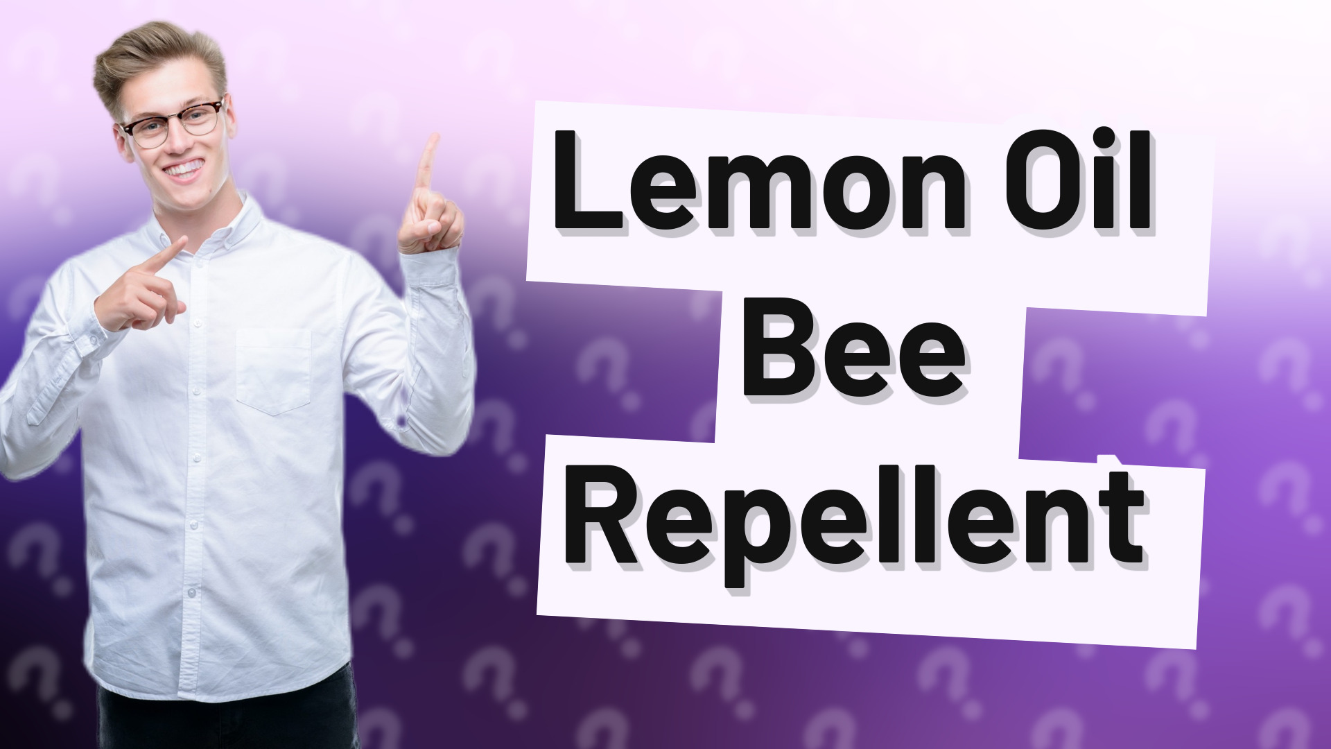 Lemon Oil Bee Repellent