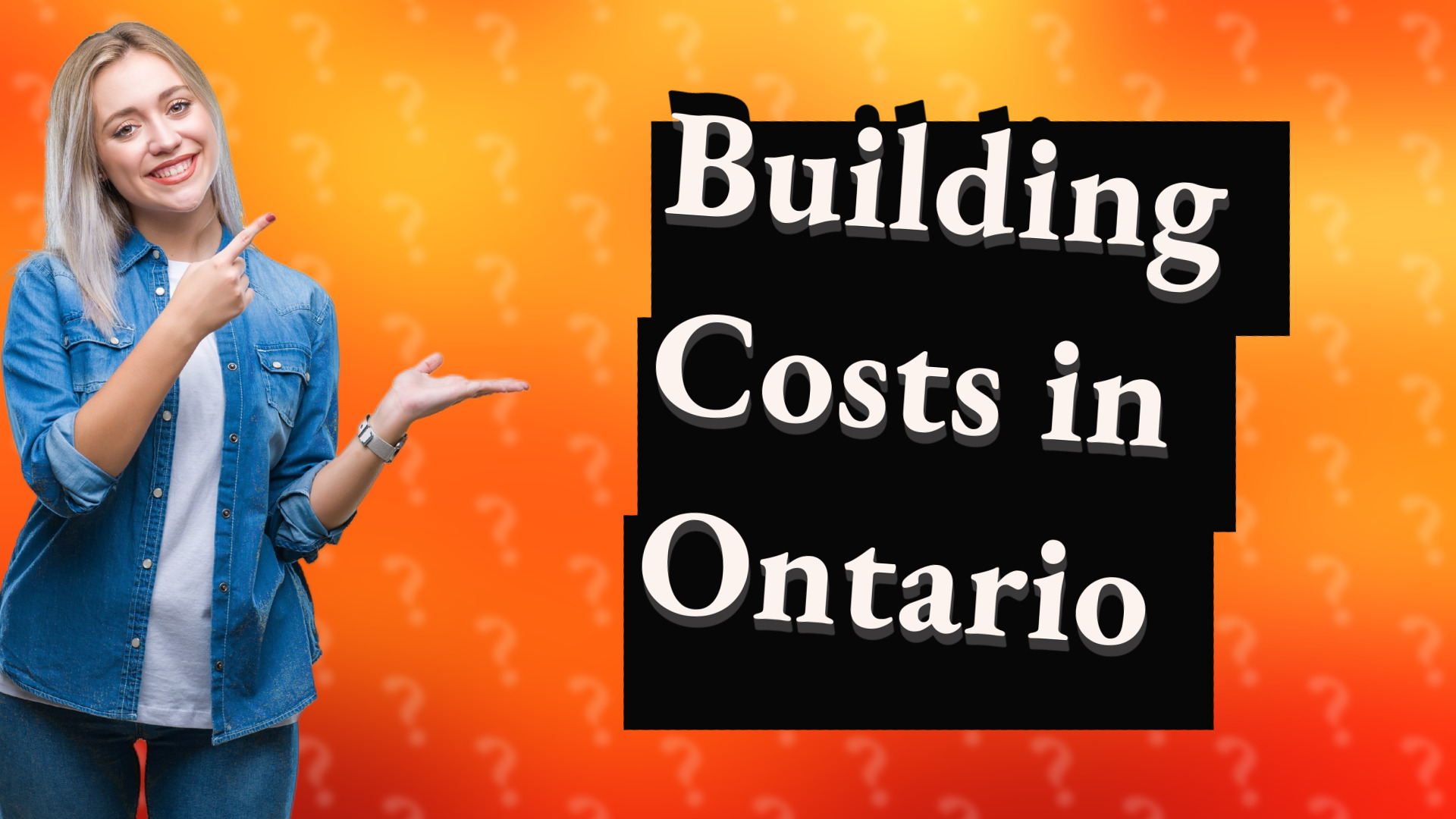 Building Costs in Ontario