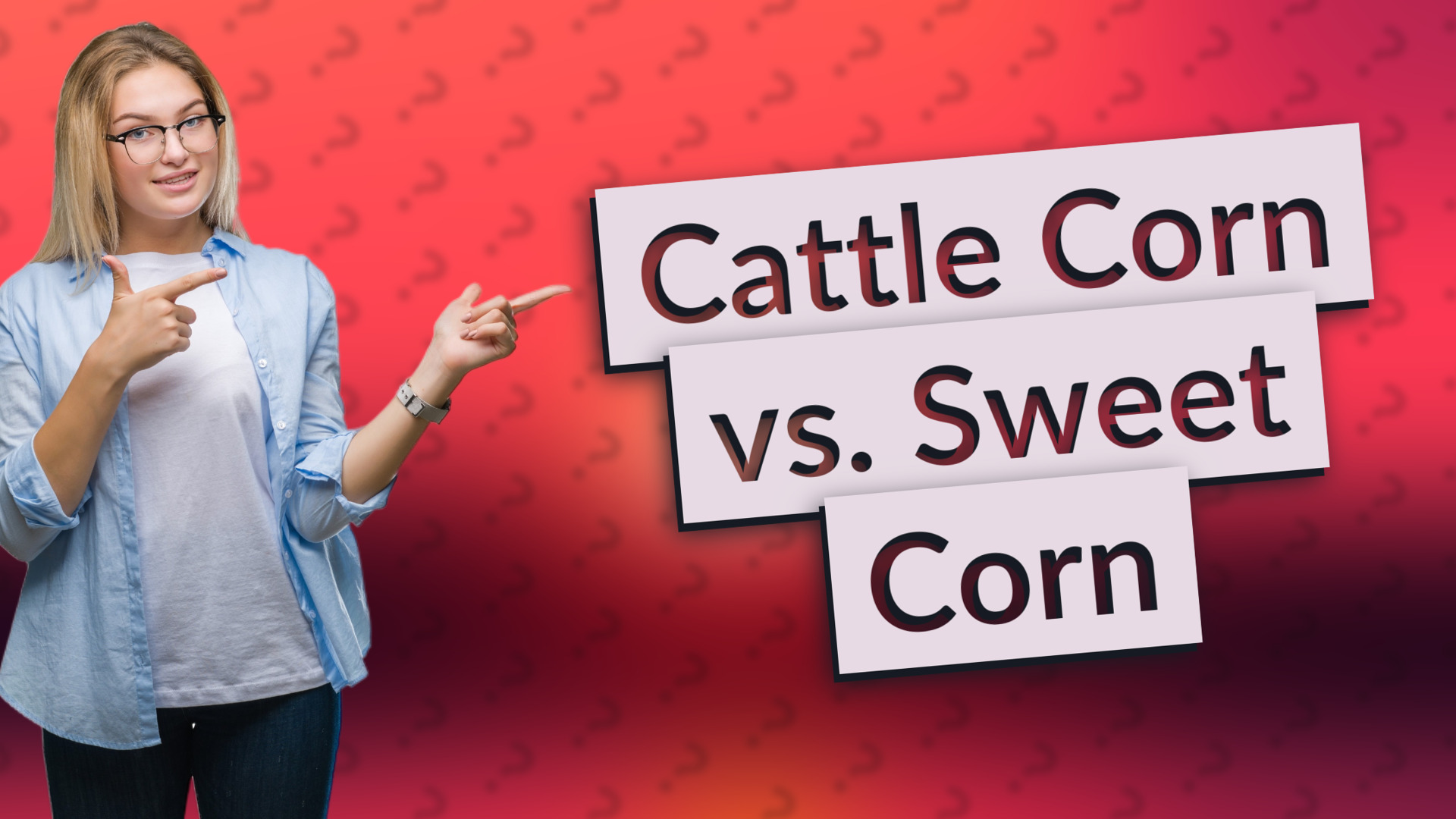 Cattle Corn vs. Sweet Corn
