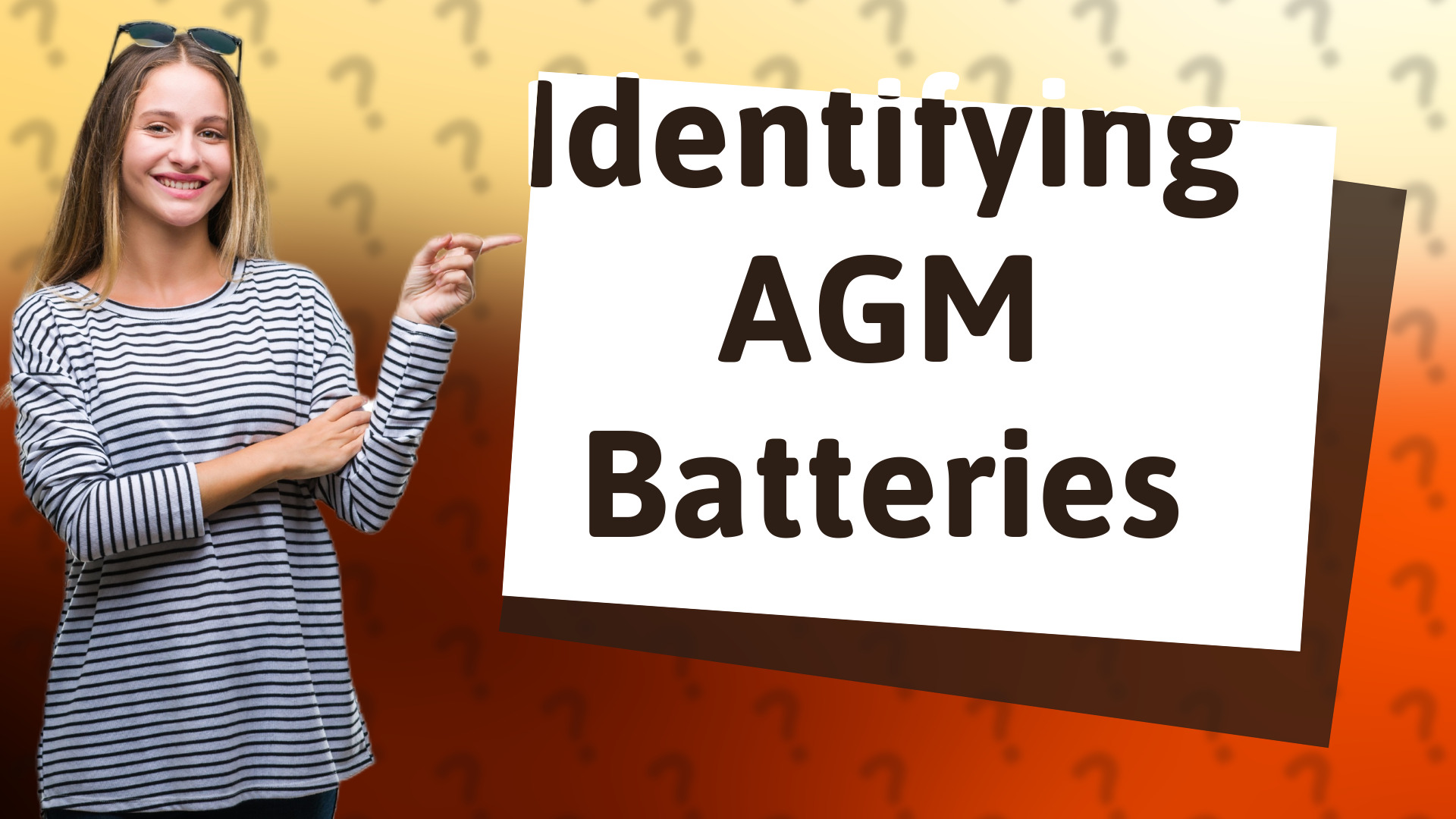 Identifying AGM Batteries