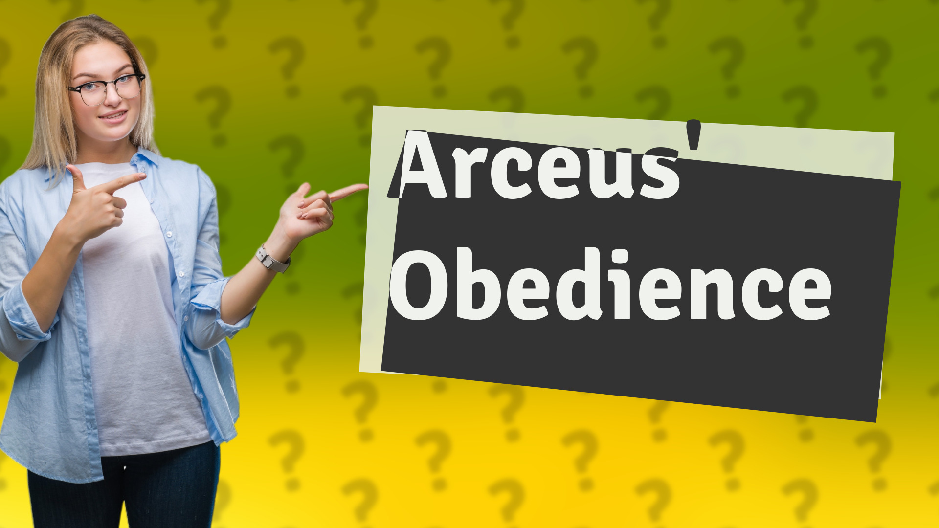 Arceus' Obedience