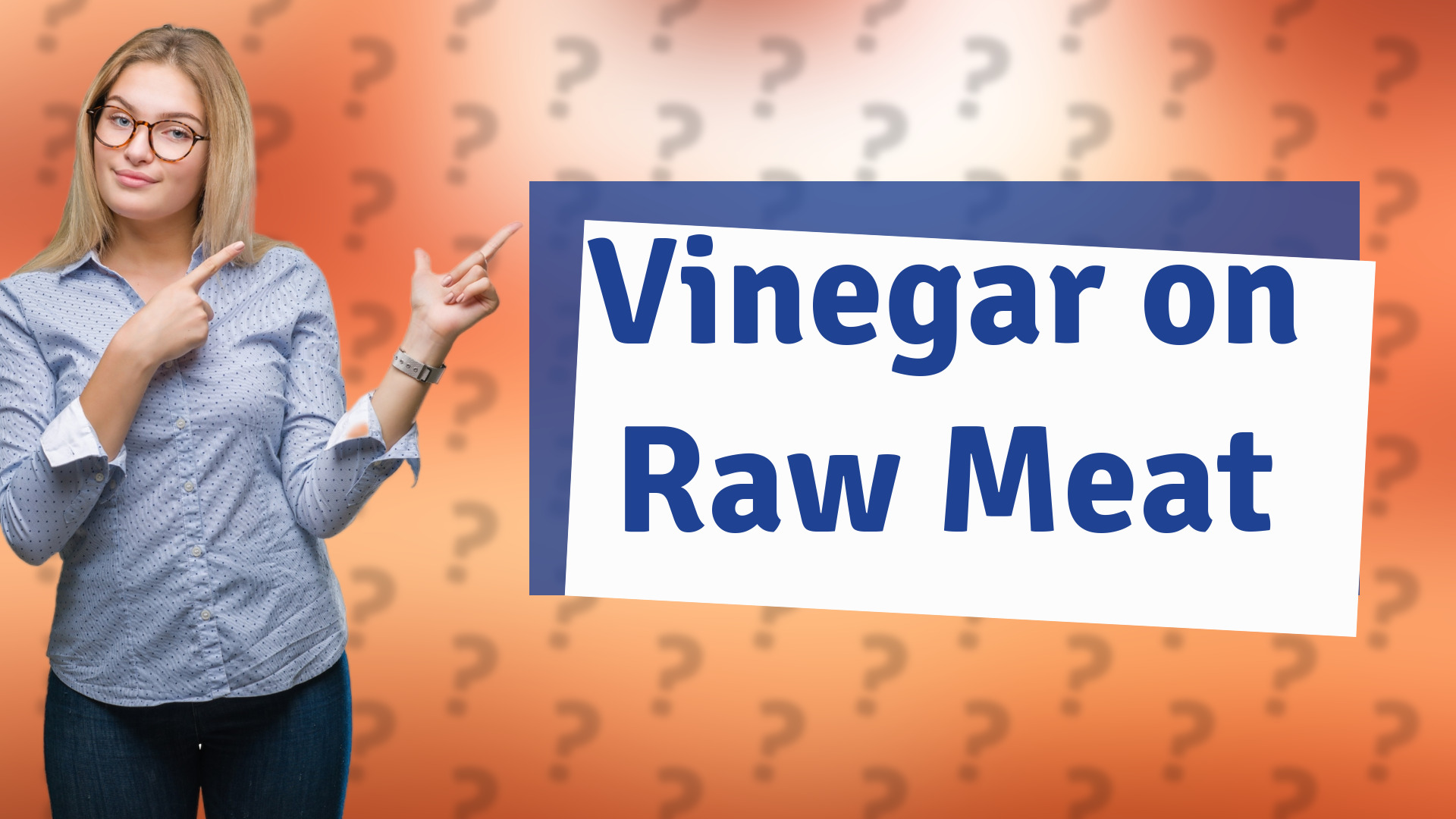 Vinegar on Raw Meat