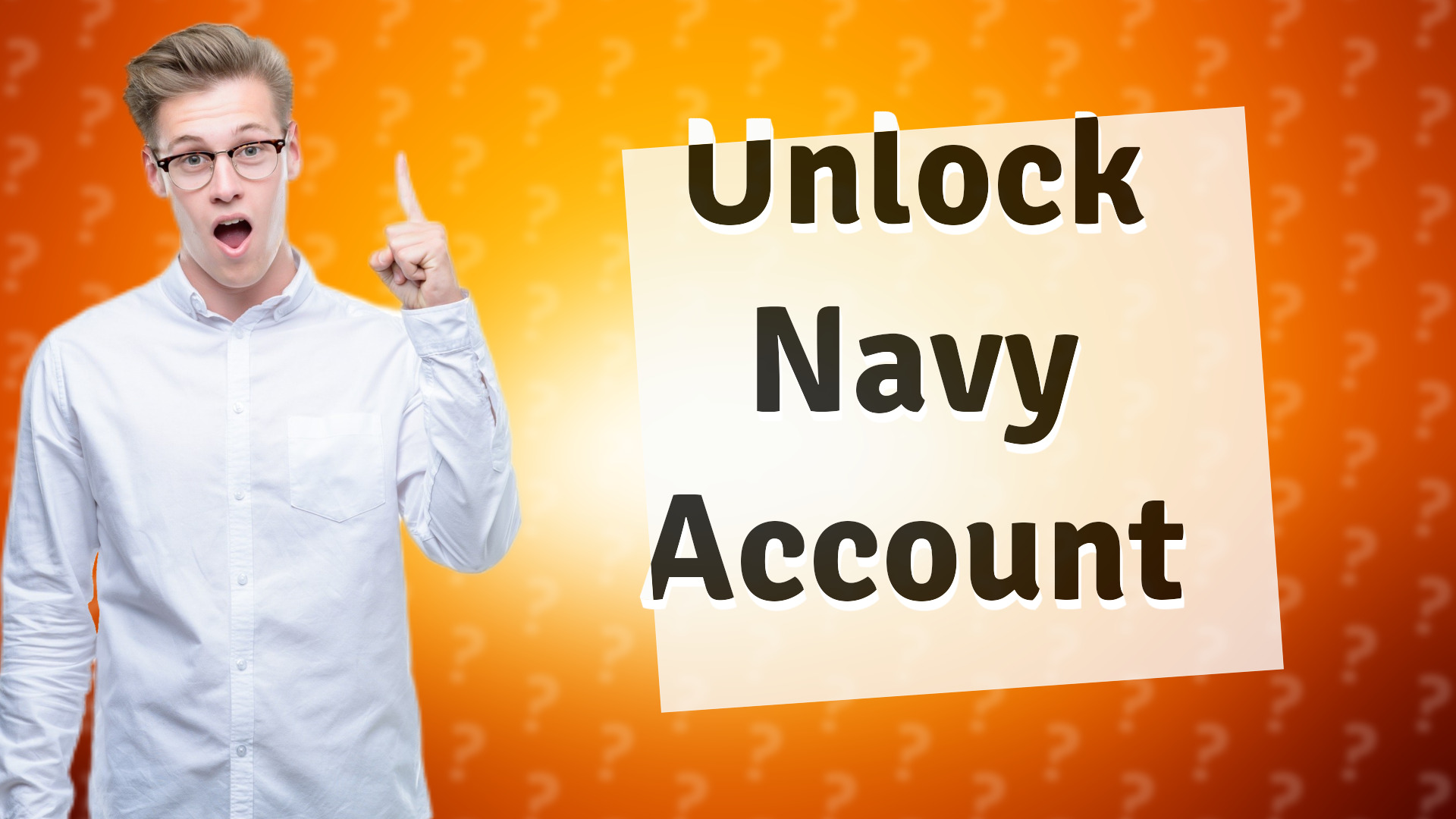 Unlock Navy Account