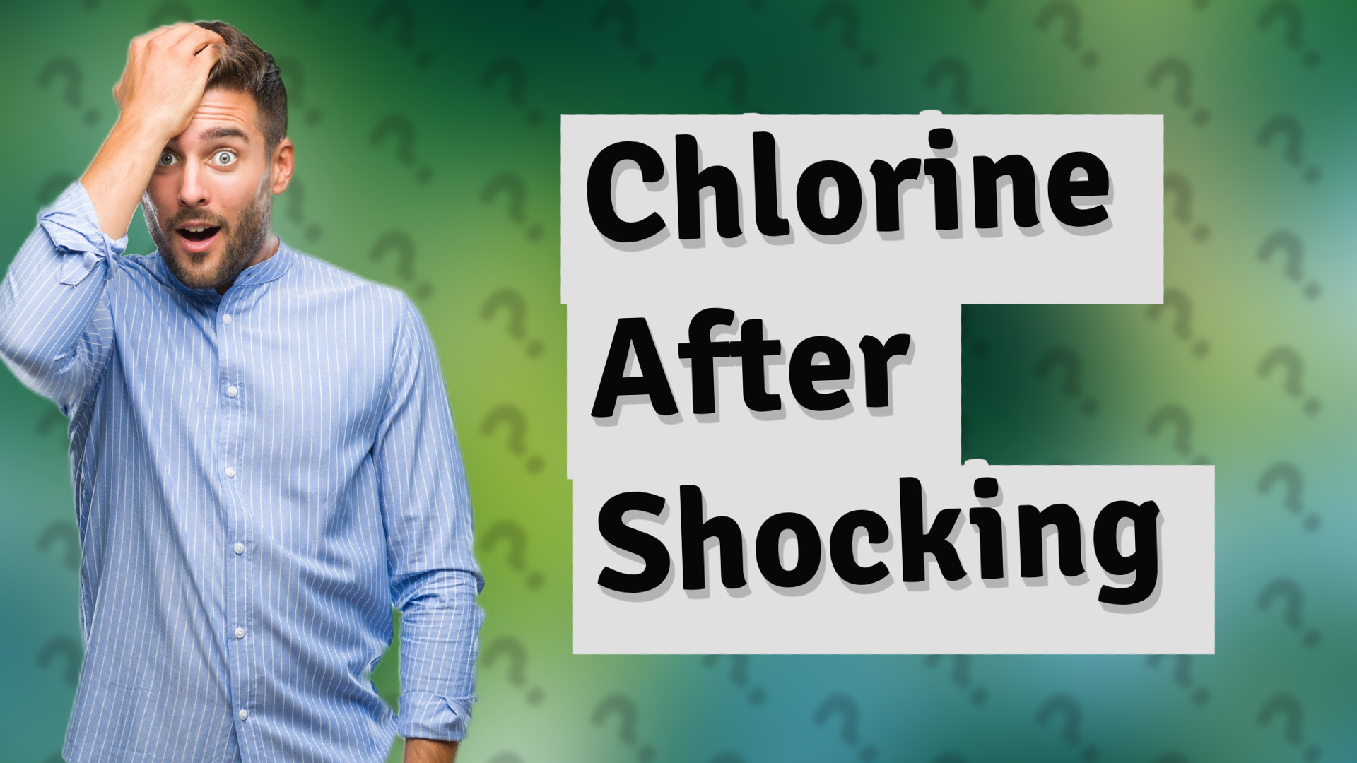Chlorine After Shocking