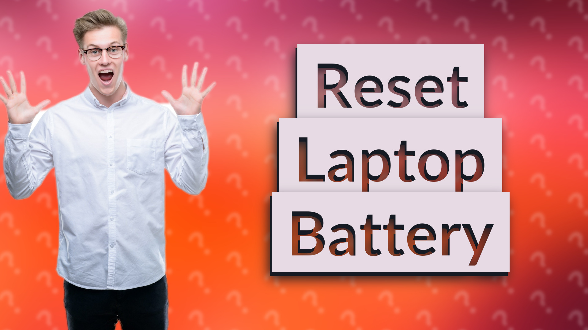 Reset Laptop Battery