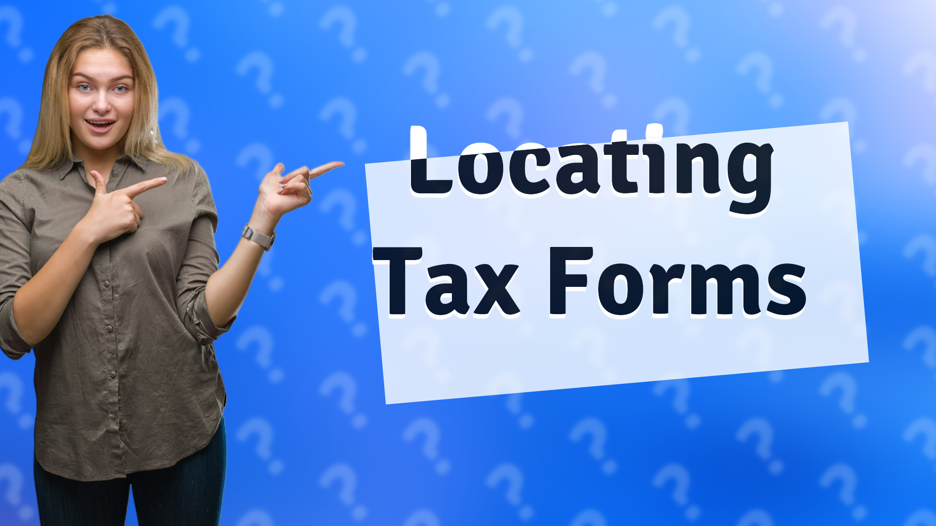 Locating Tax Forms