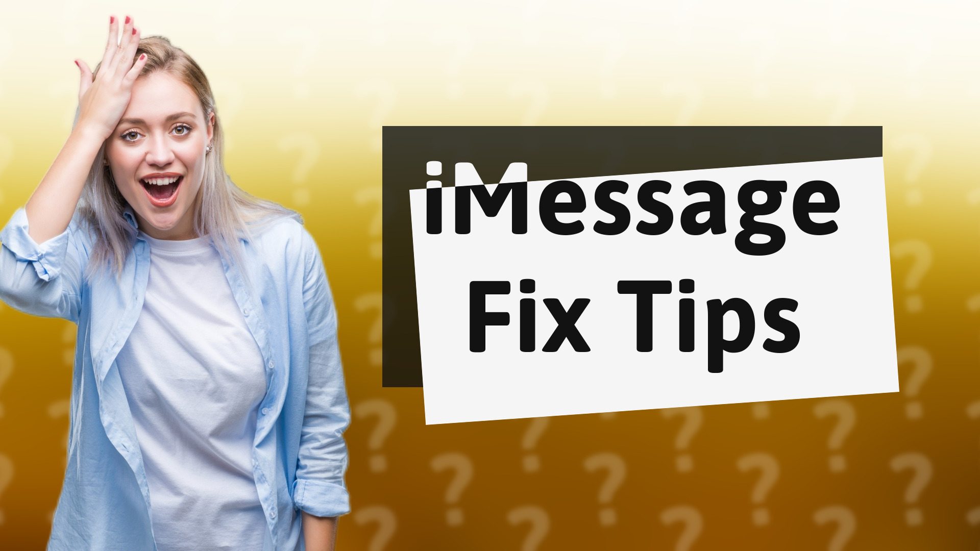 iMessage Fix Tips