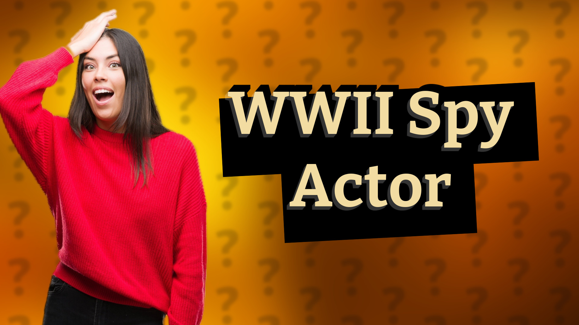 WWII Spy Actor