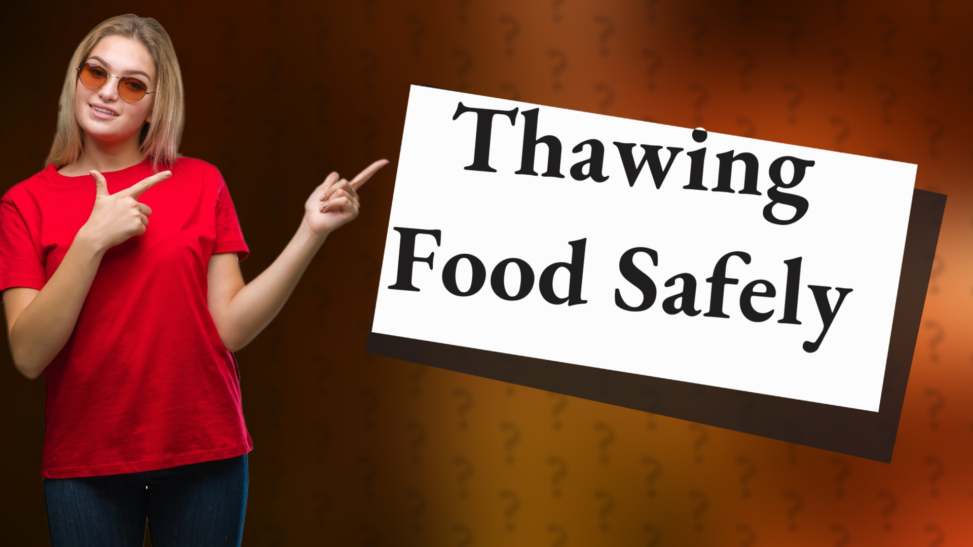 Thawing Food Safely
