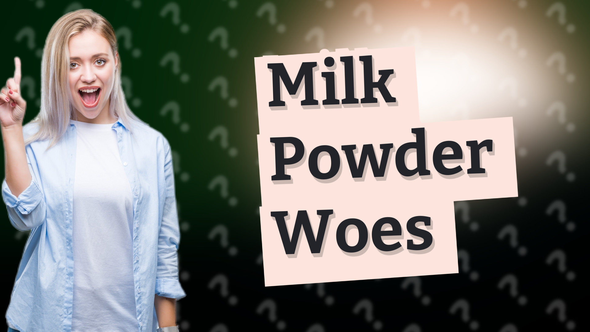 Milk Powder Woes