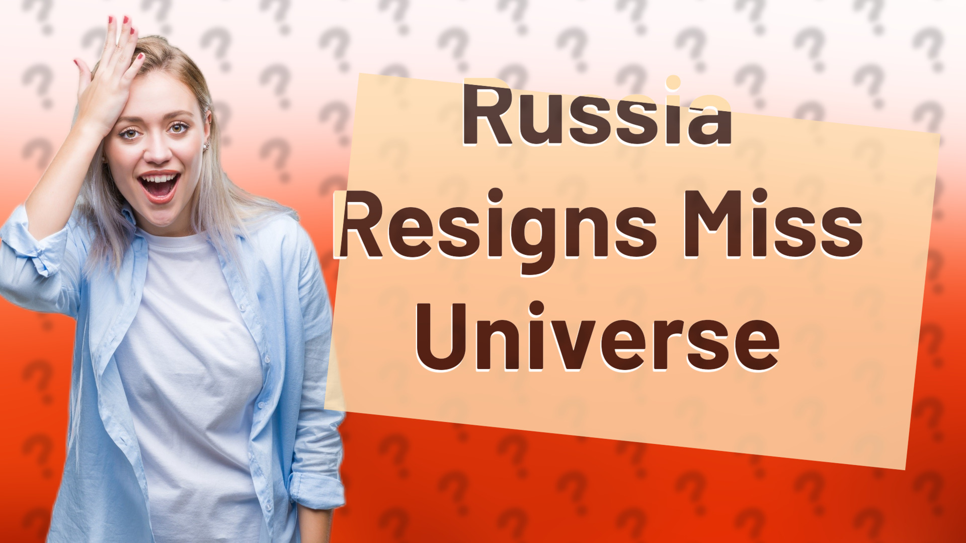 Russia Resigns Miss Universe