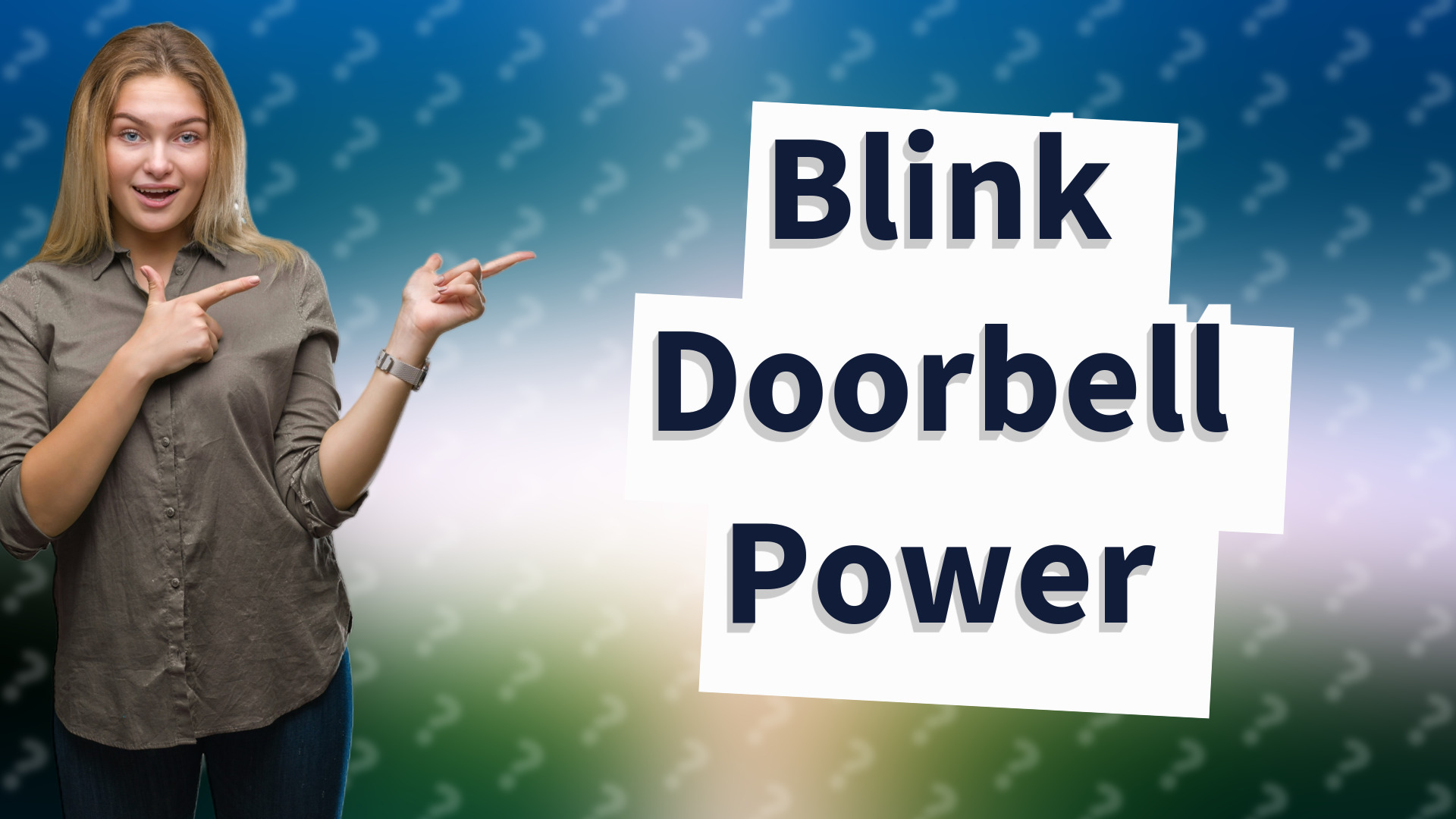 Blink Doorbell Power