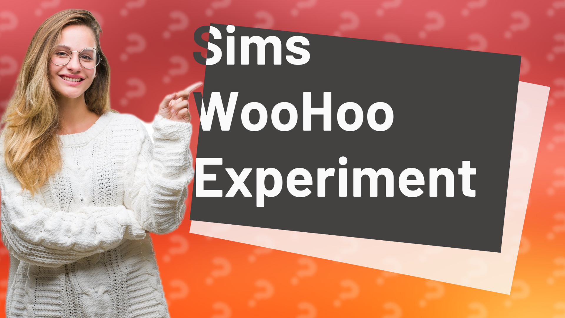 Sims WooHoo Experiment