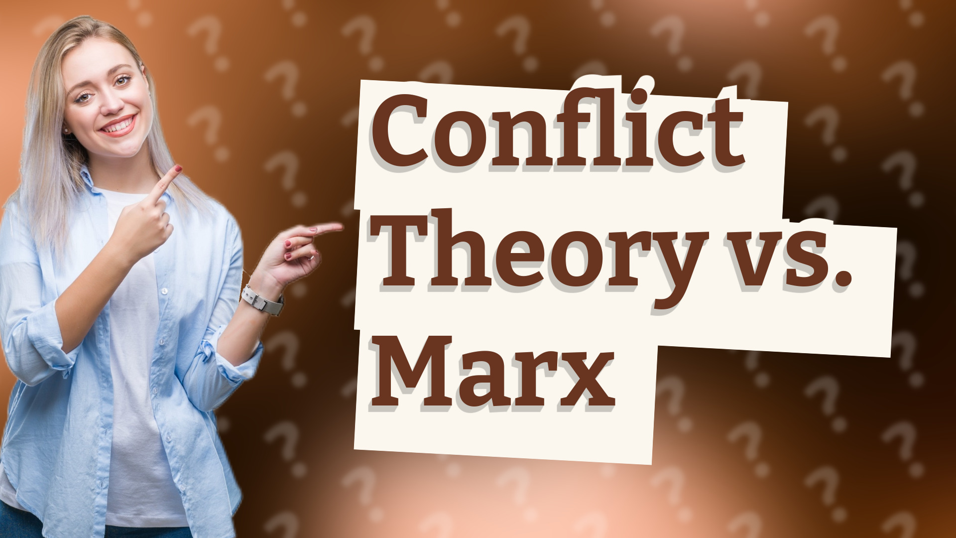 Conflict Theory vs. Marx