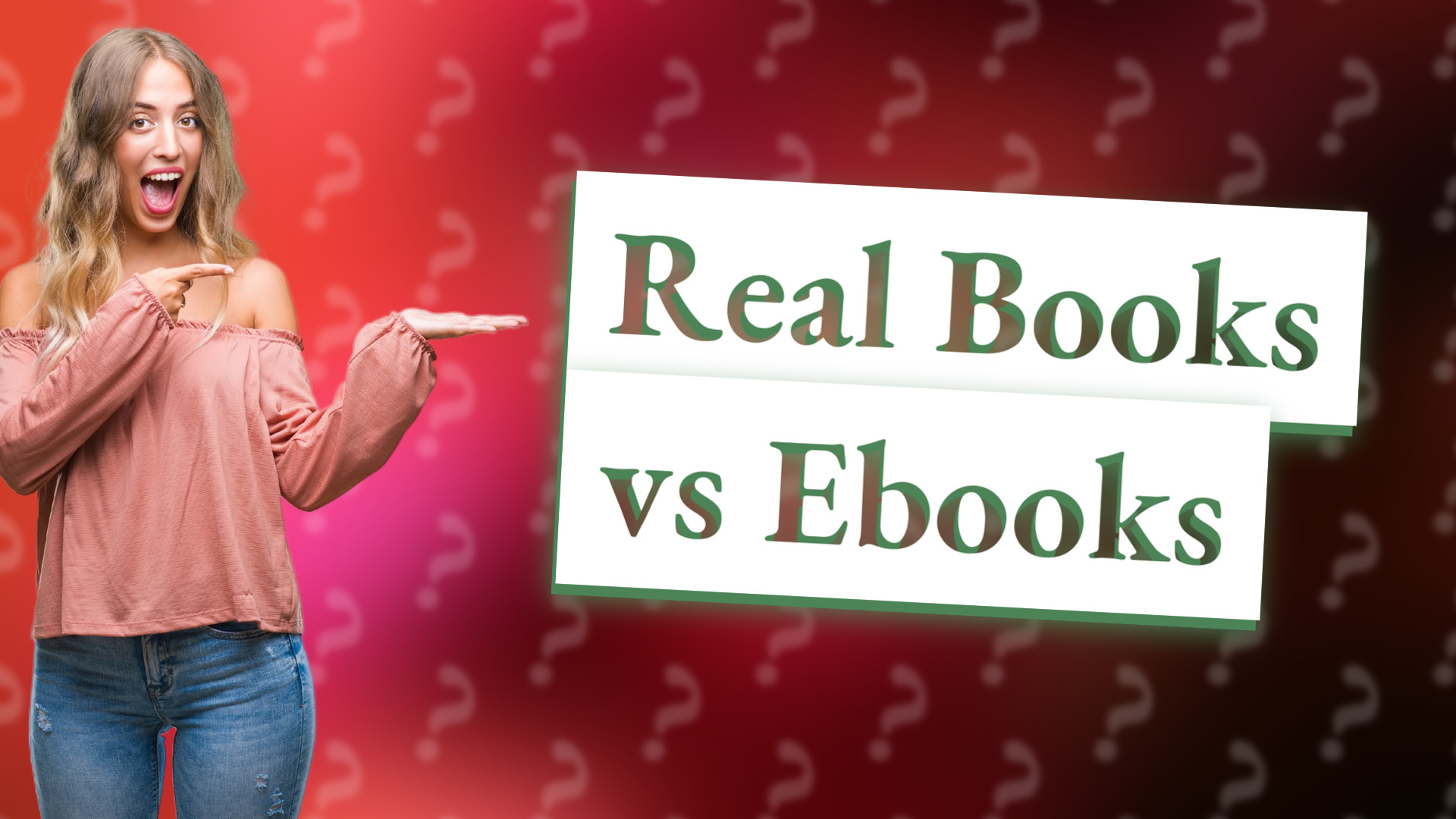Real Books vs Ebooks